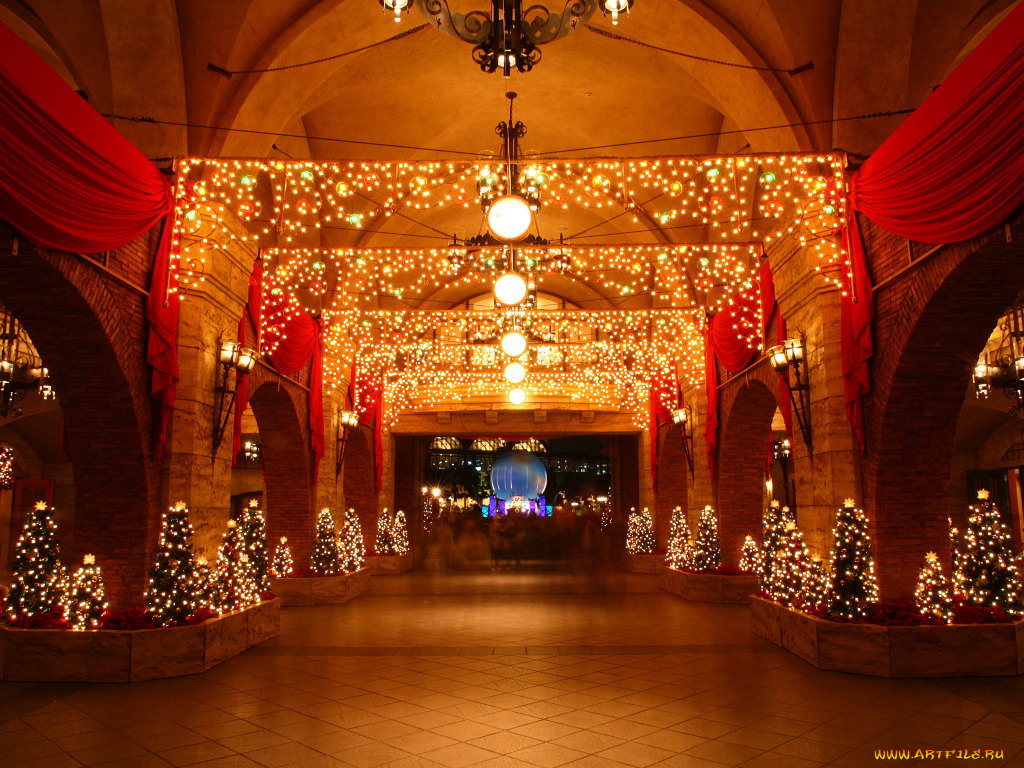 праздничные, новогодние, пейзажи