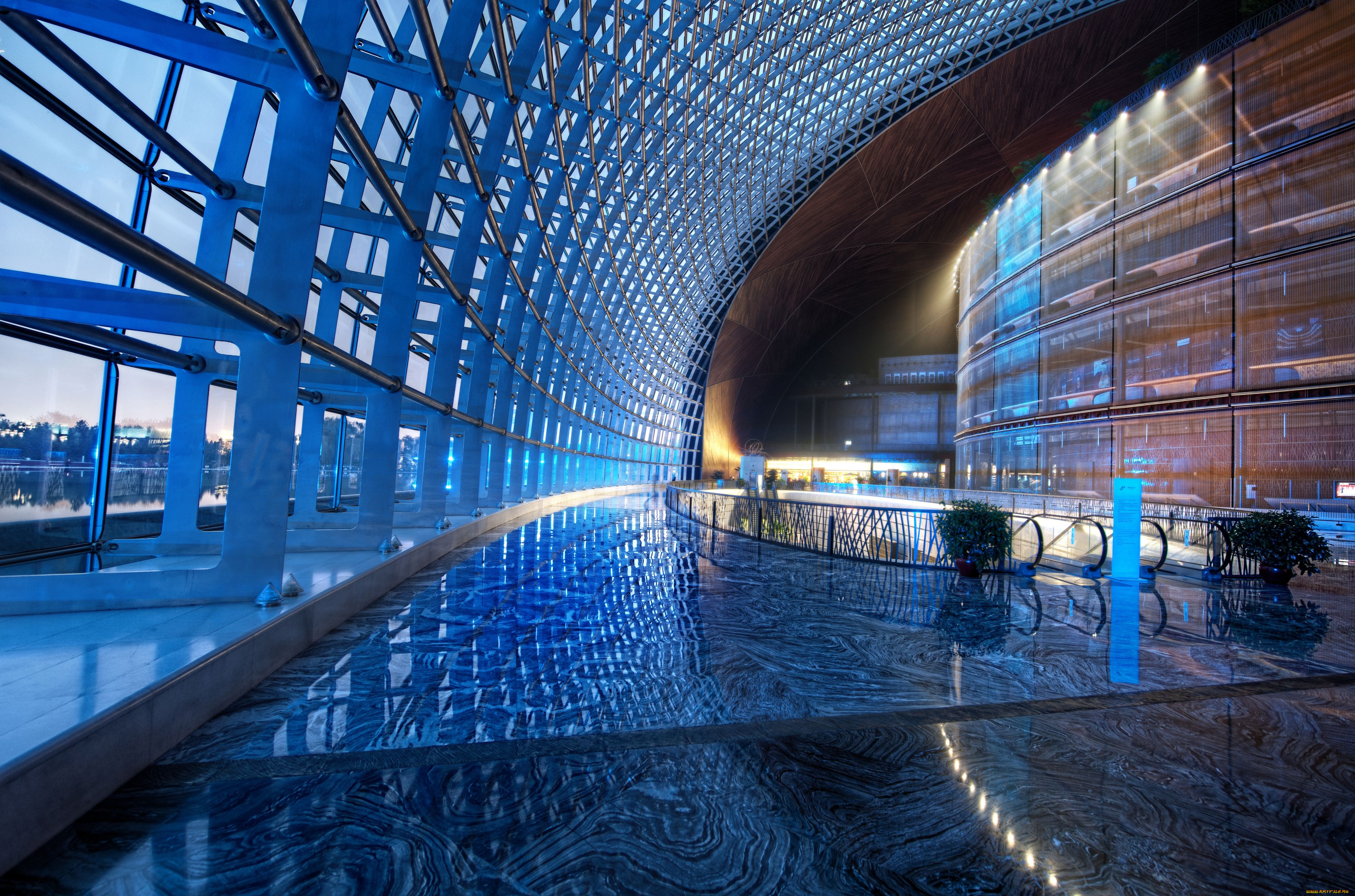 интерьер, холлы, лестницы, корридоры