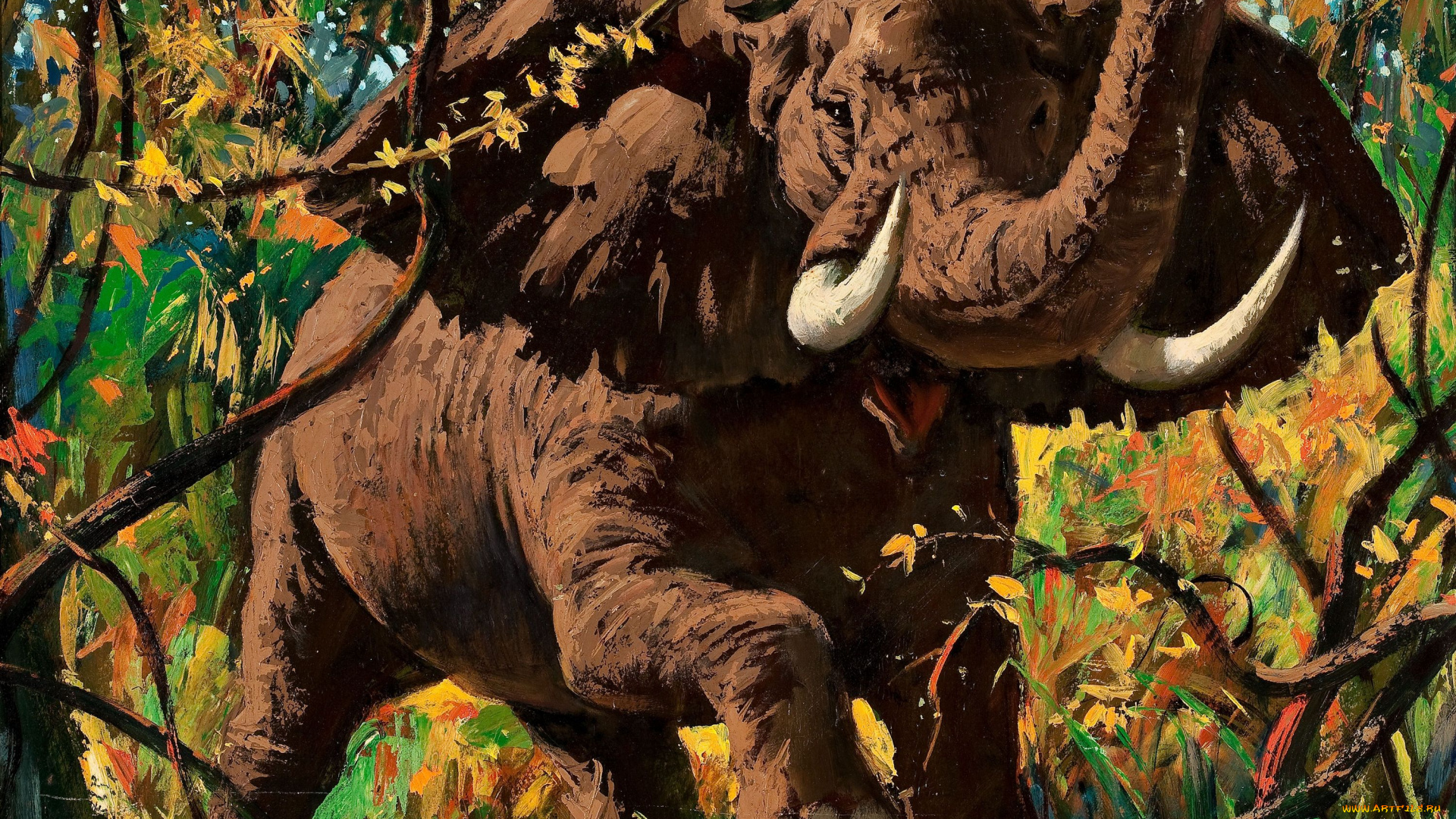 arthur, saron, sarnoff, рисованные, слон