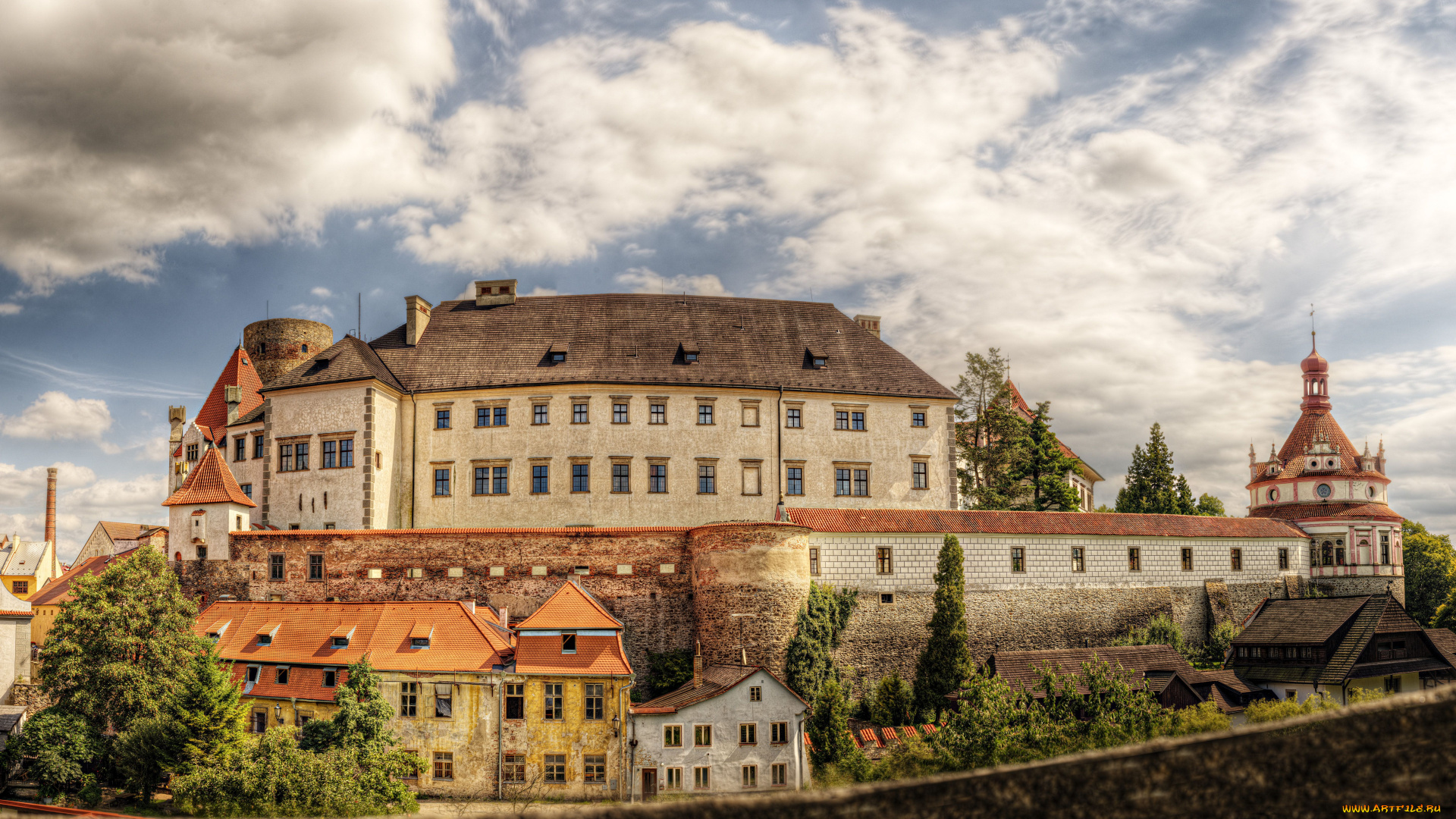 города, дворцы, замки, крепости, замок, здания, деревья