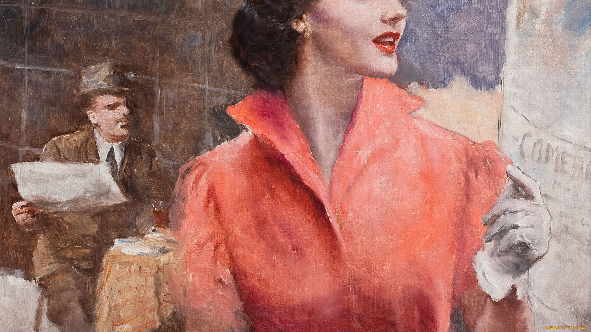 pal, fried, рисованные, девушка