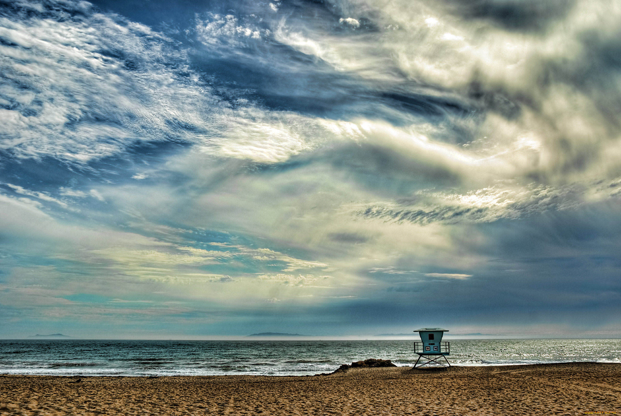 природа, побережье, песок, пляж, море, пейзаж