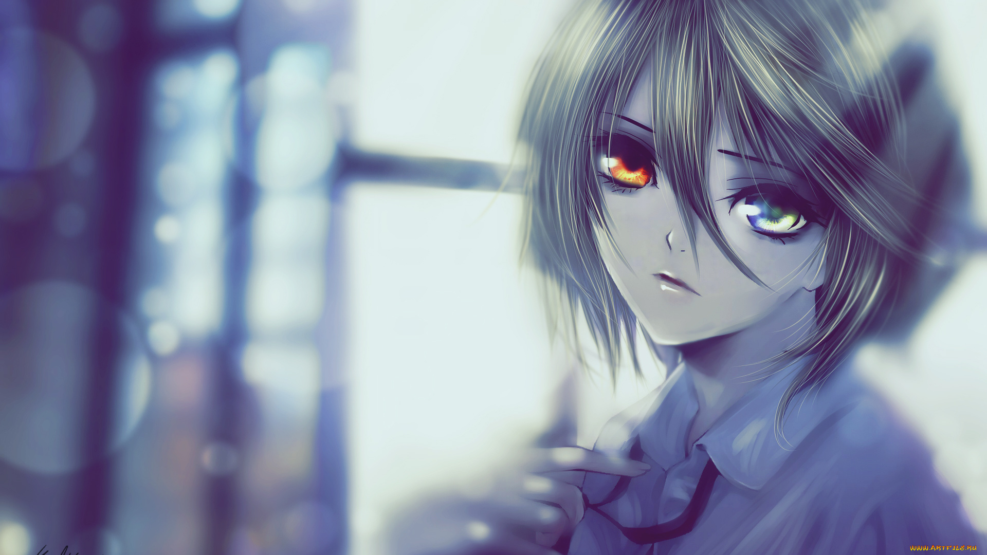 аниме, another, misaki, mei