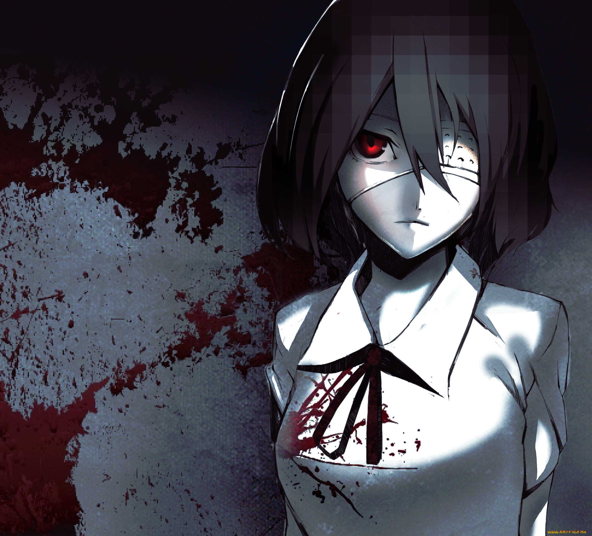 аниме, another, misaki, mei