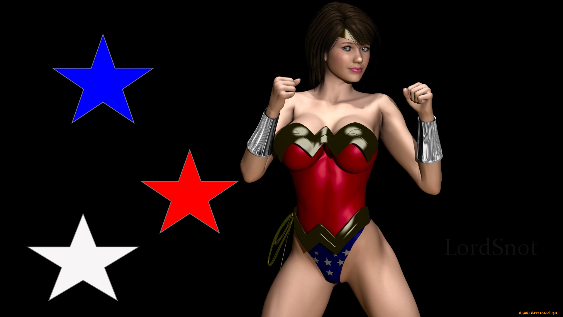 3д, графика, fantasy, , фантазия, девушка, звезды