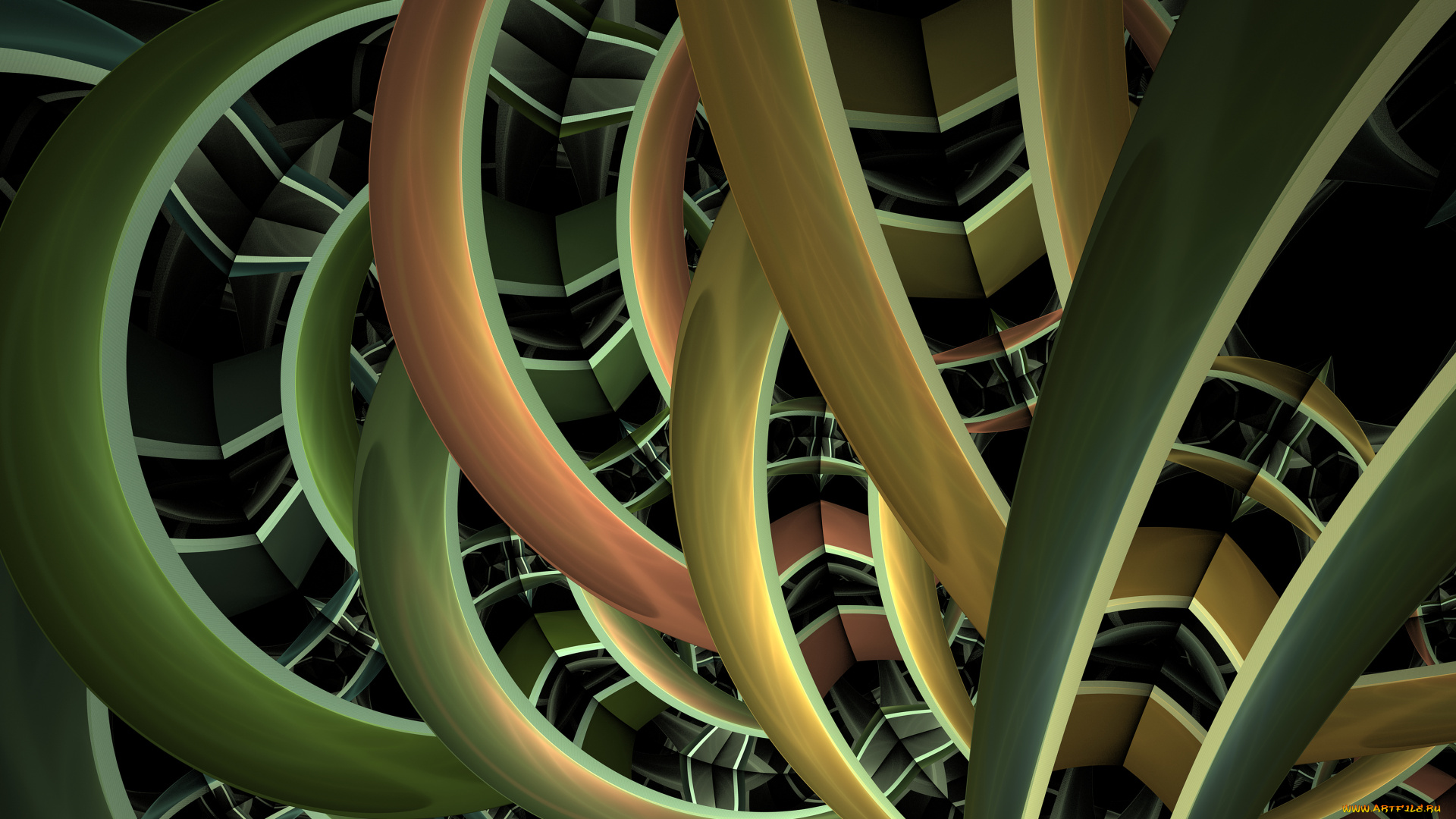 3д, графика, fractal, , фракталы, фон, цвета, узор