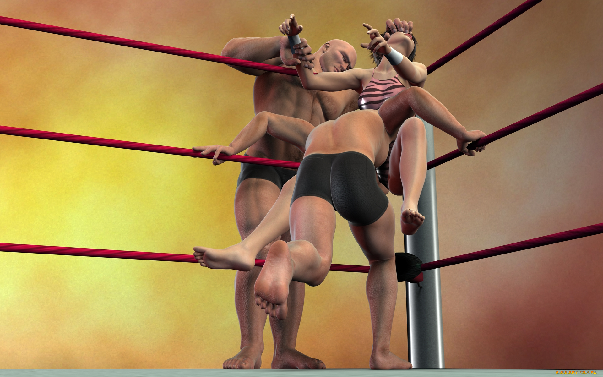 3д, графика, people, , люди, борьба