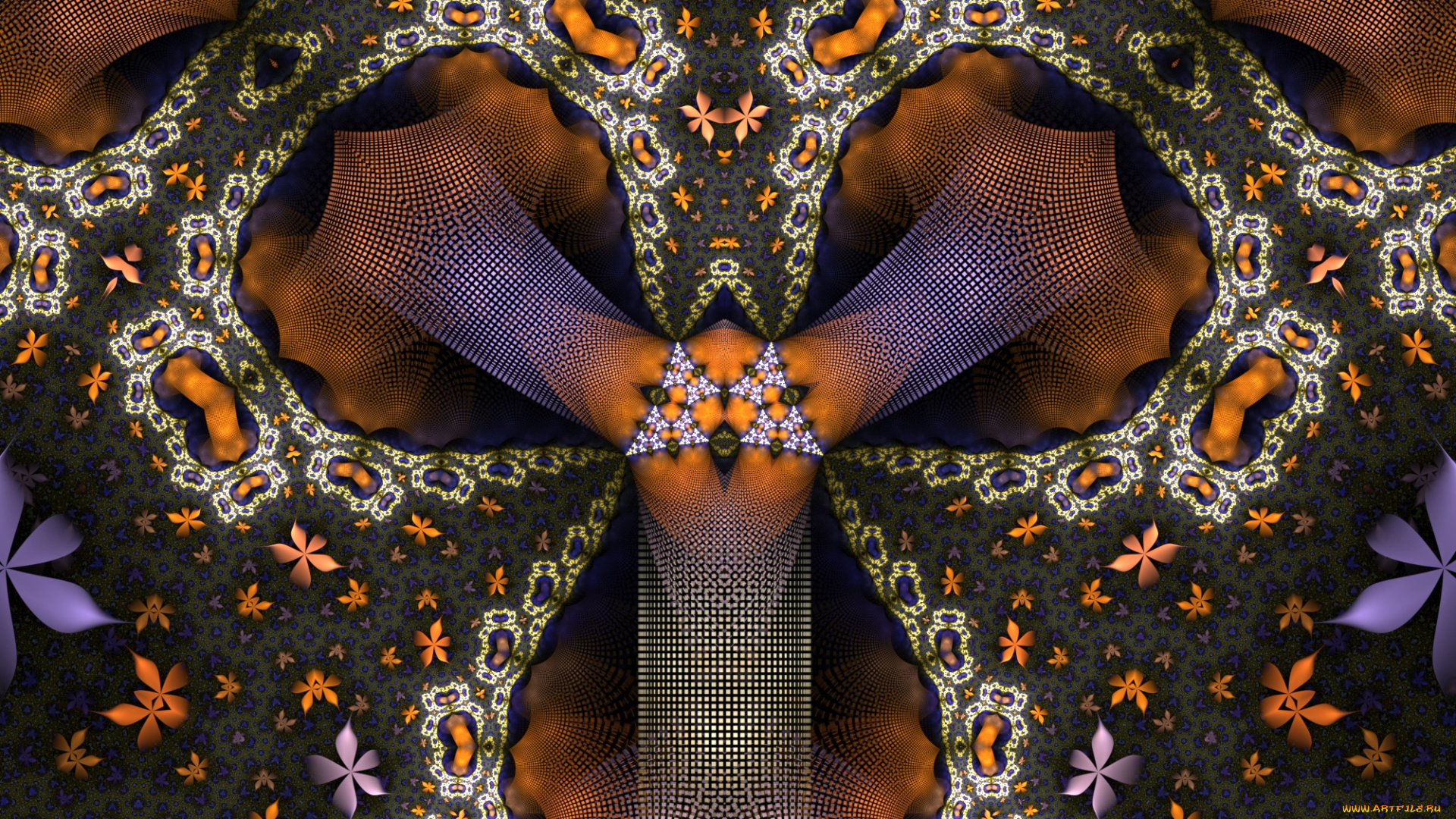 3д, графика, фракталы, , fractal, цвета, фон, узор