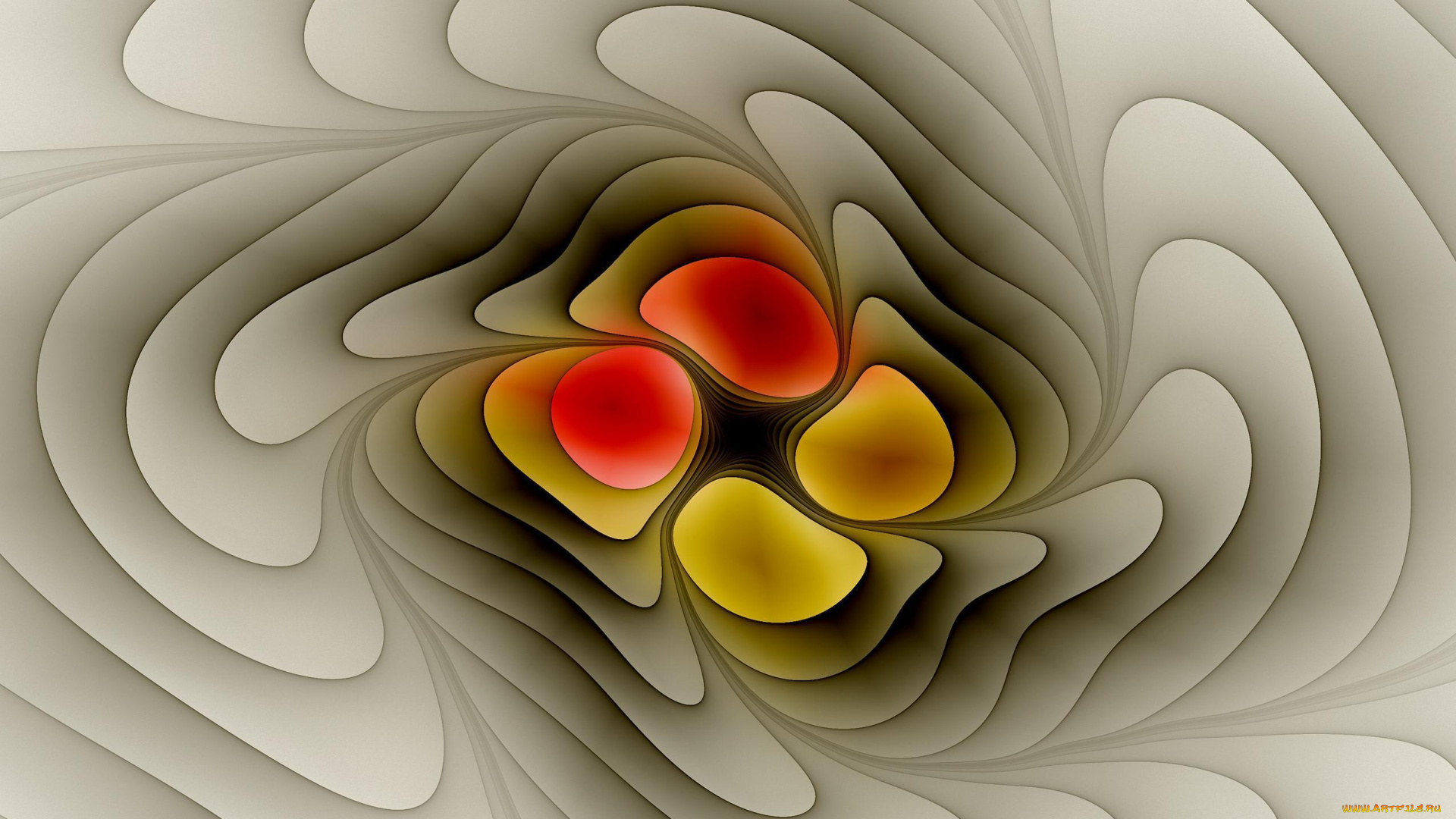 3д, графика, фракталы, , fractal, узор, фон, цвета