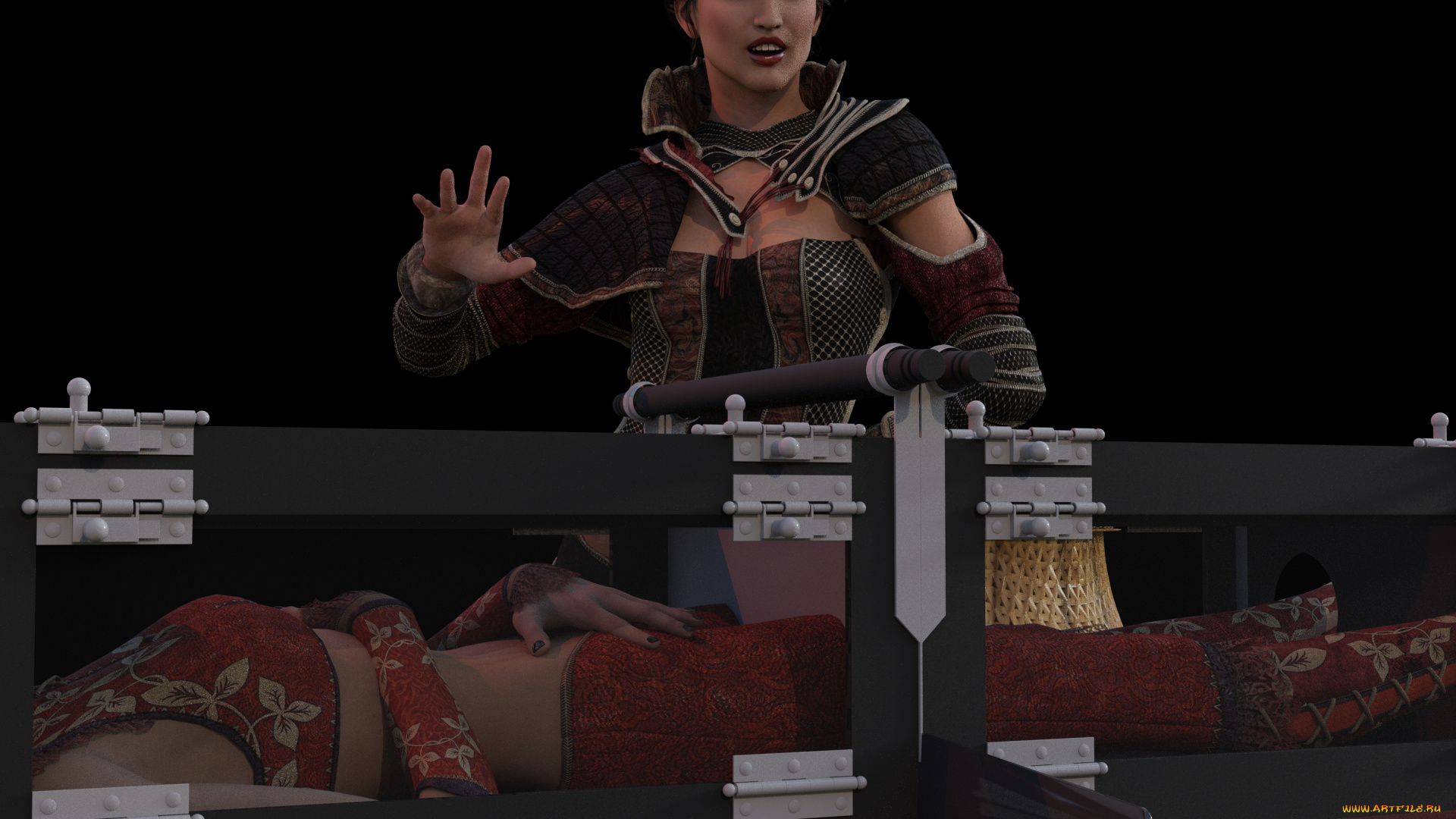 3д, графика, люди, , people, фокус, сцена, фон, взгляд, девушки