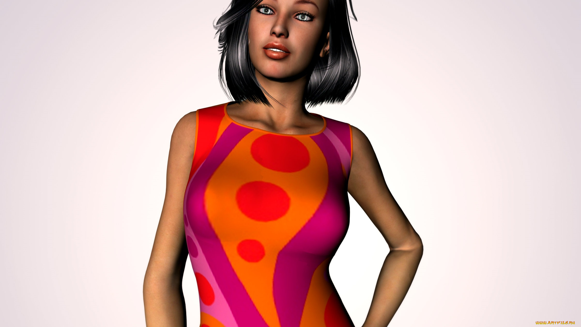 3д, графика, люди, , people, фон, взгляд, девушка