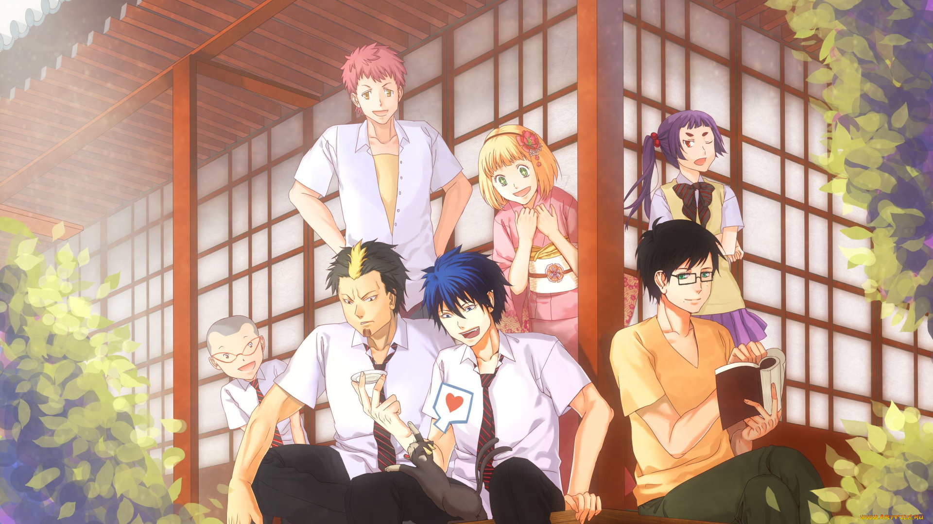 аниме, ao, no, exorcist, синий, экзорцист