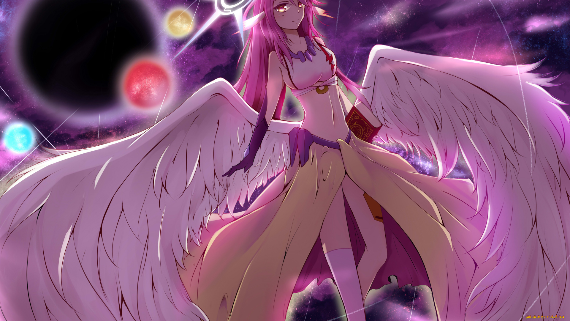 аниме, no, game, no, life, no, game, life, jibril, tagme, artist, арт, девушка, ангел