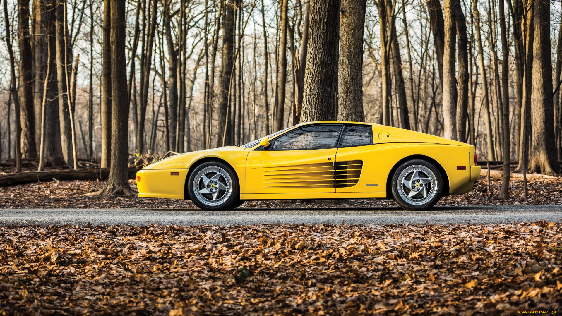 автомобили, ferrari, желтый, us-spec, f512, m
