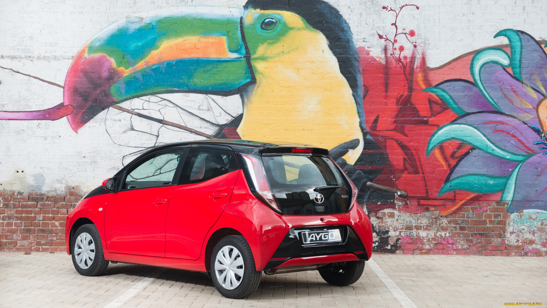 автомобили, toyota, красный, aygo, 2015г, za-spec, 5-door, x-play