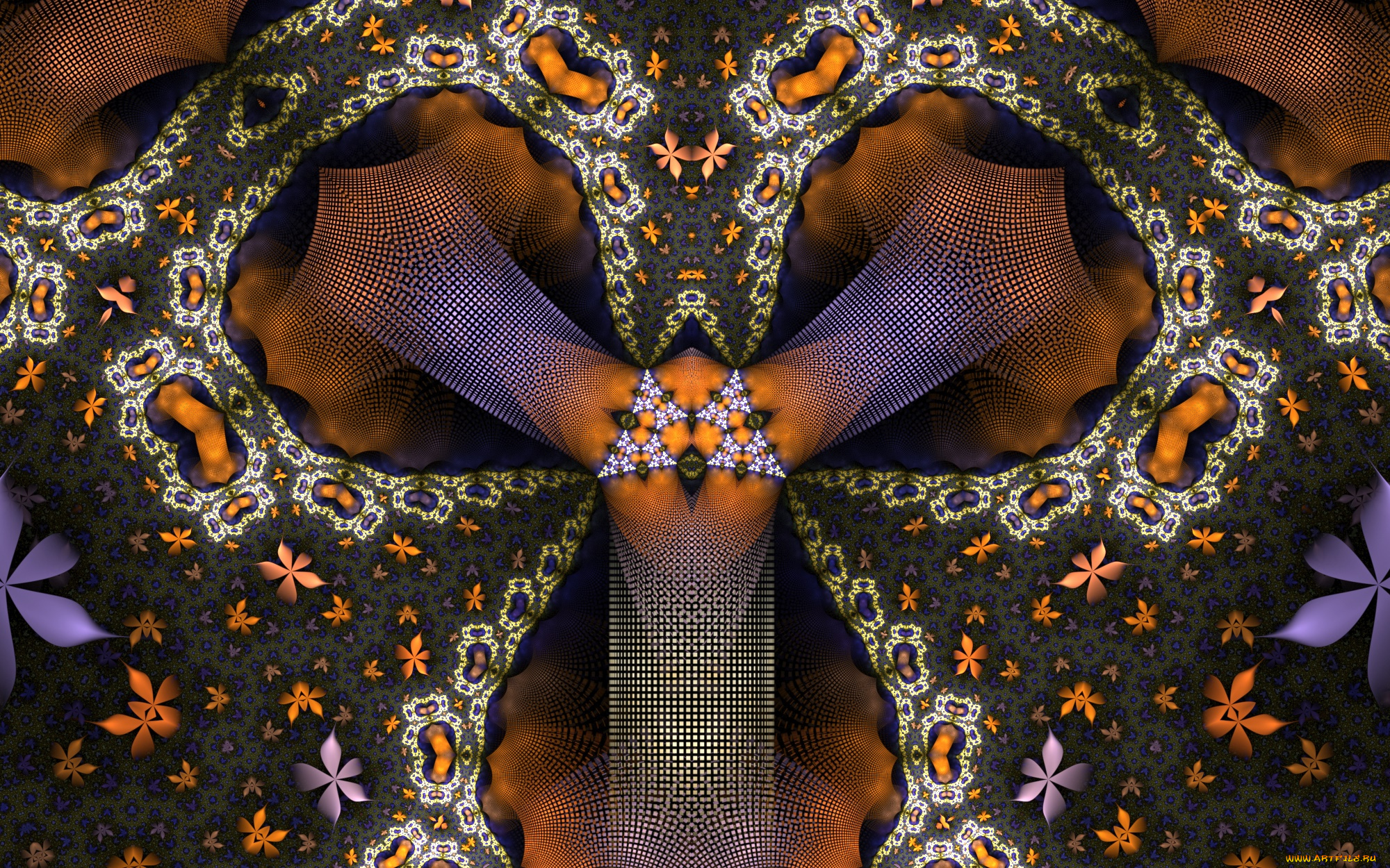 3д, графика, фракталы, , fractal, цвета, фон, узор