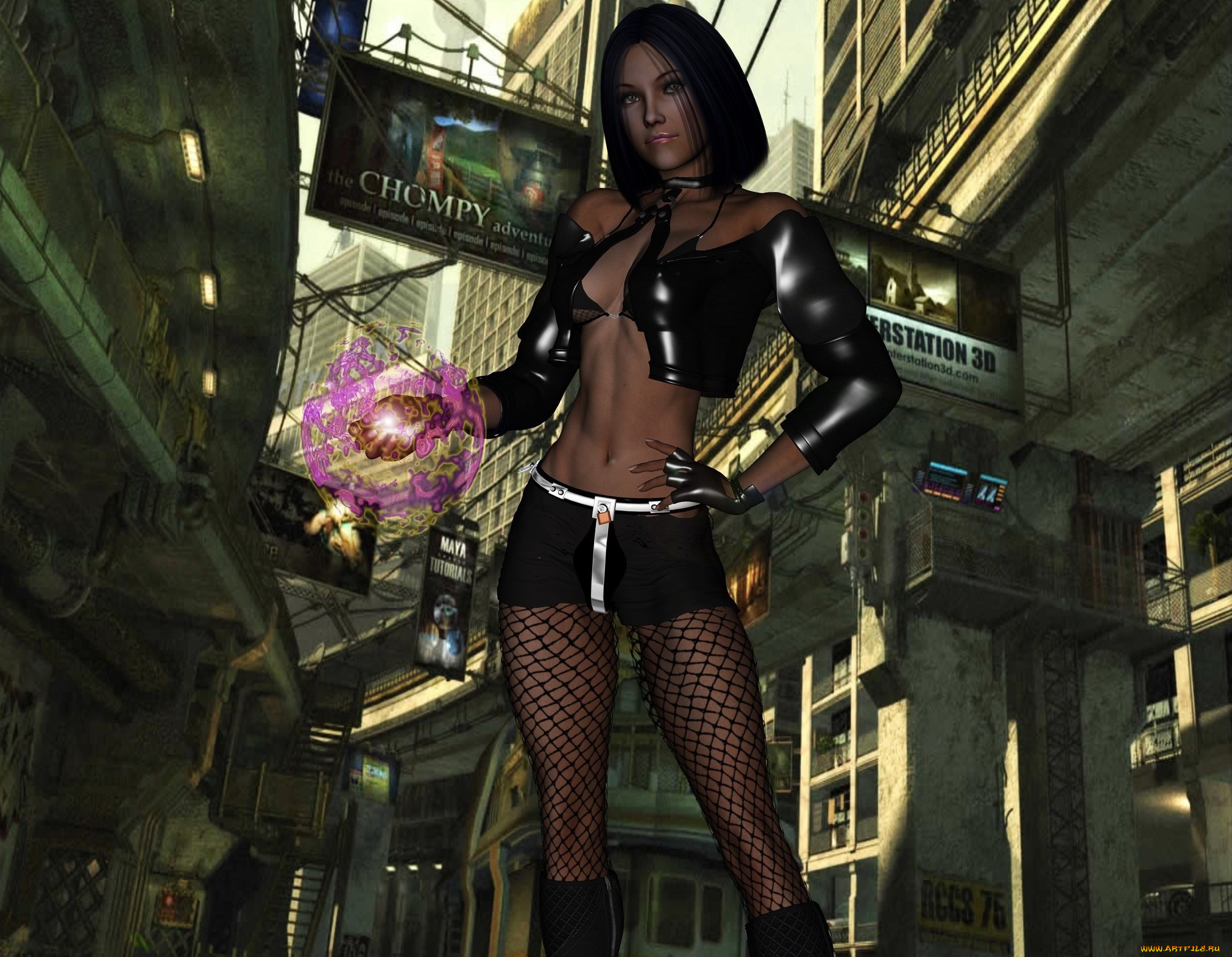 3д, графика, фантазия, , fantasy, магия, фон, взгляд, девушка