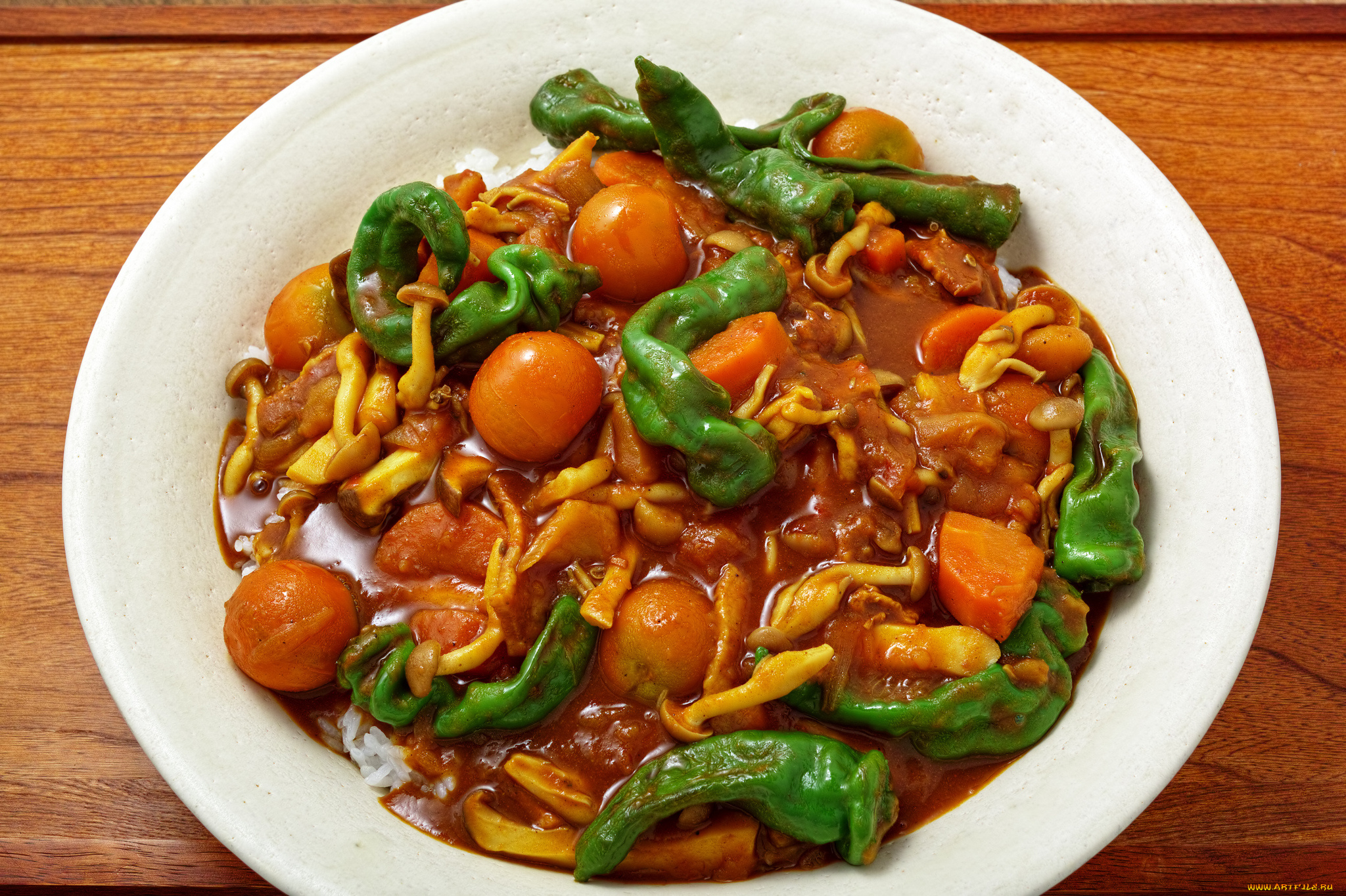 еда, вторые, блюда, соус, овощи, грибы, рис