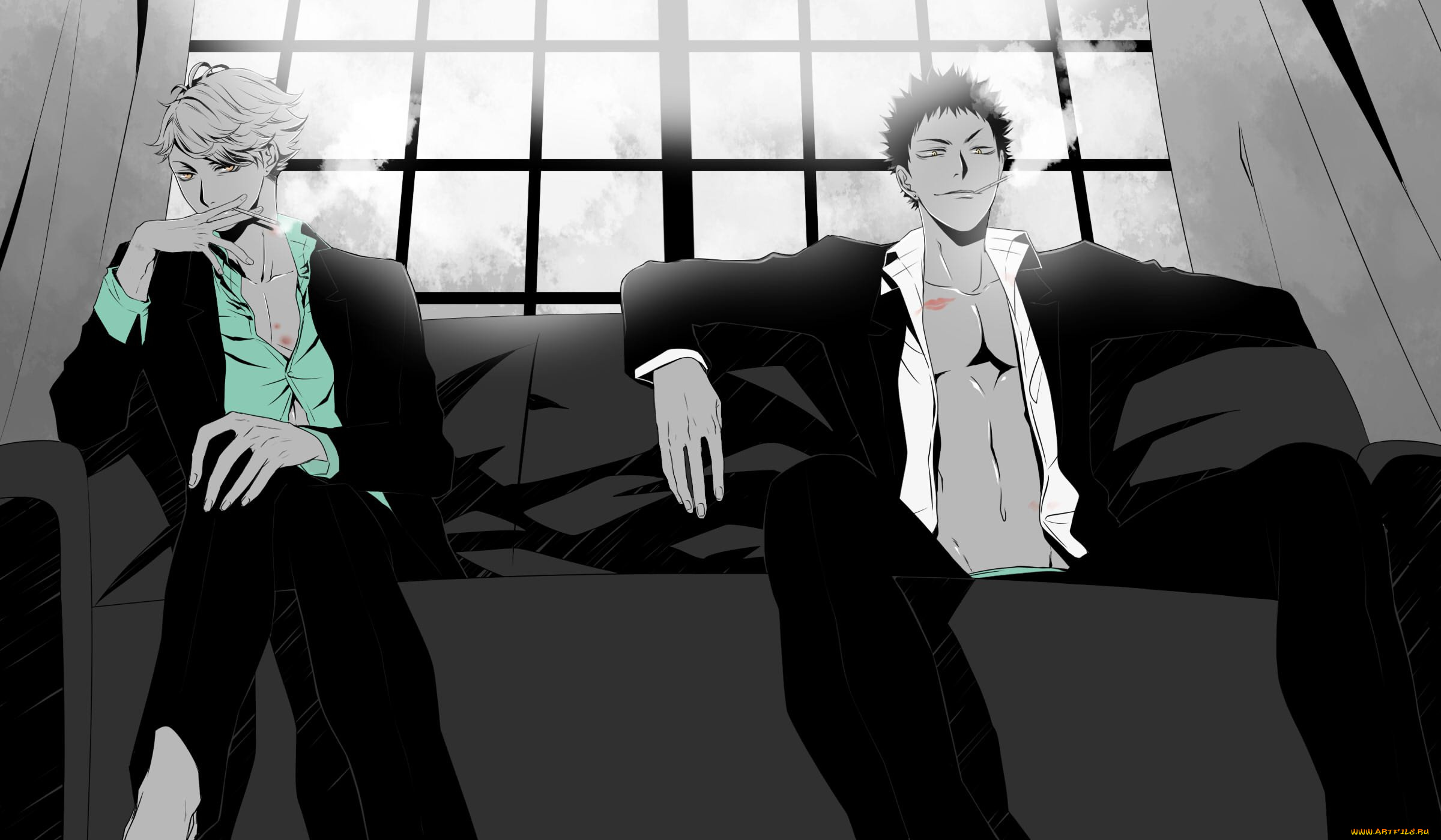 аниме, haikyuu, парени, арт, волейбол