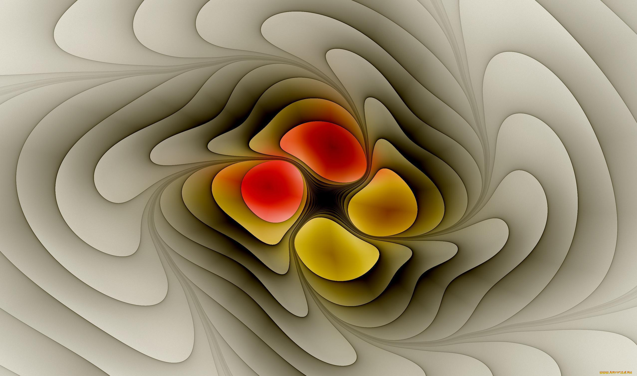 3д, графика, фракталы, , fractal, узор, фон, цвета