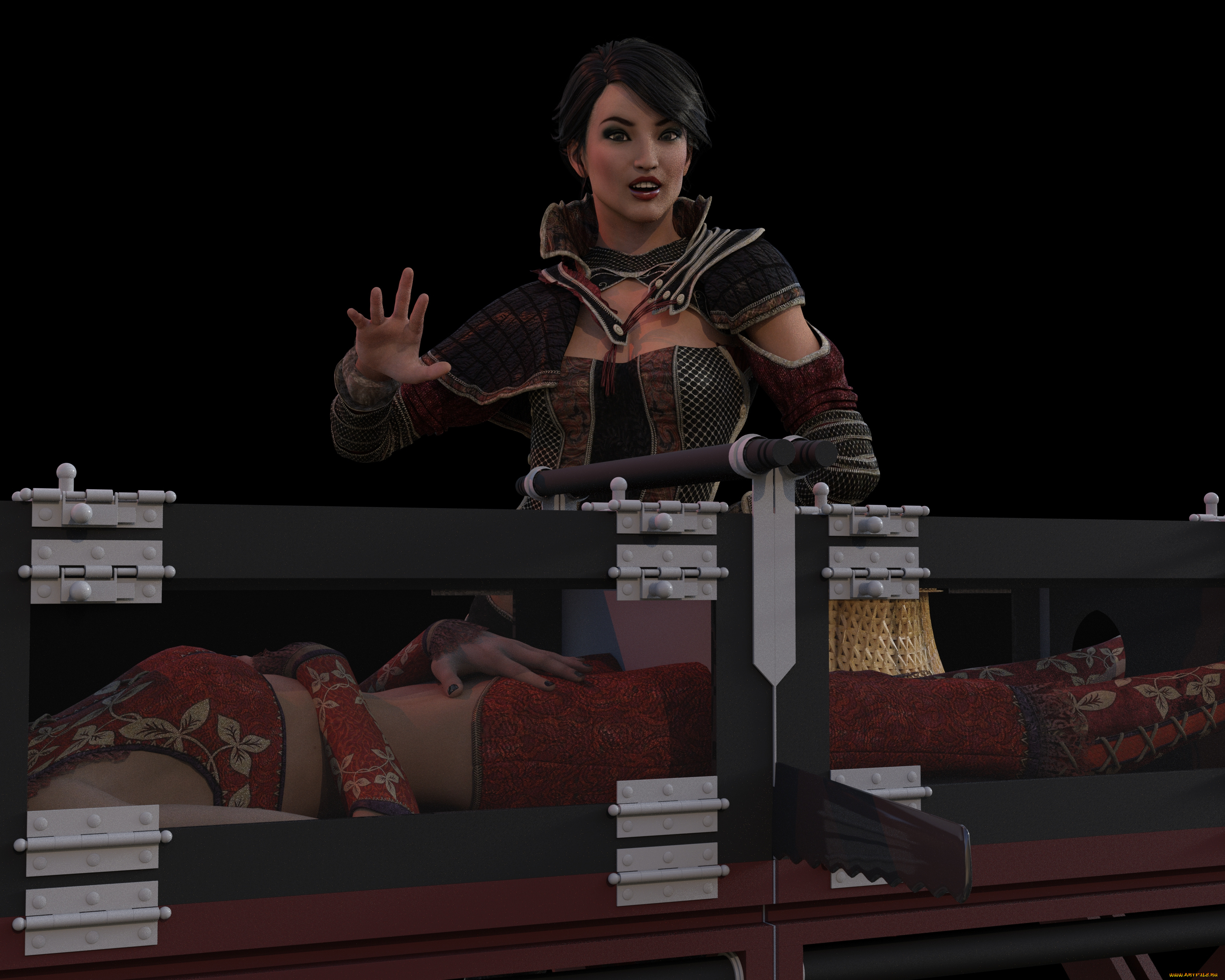 3д, графика, люди, , people, фокус, сцена, фон, взгляд, девушки