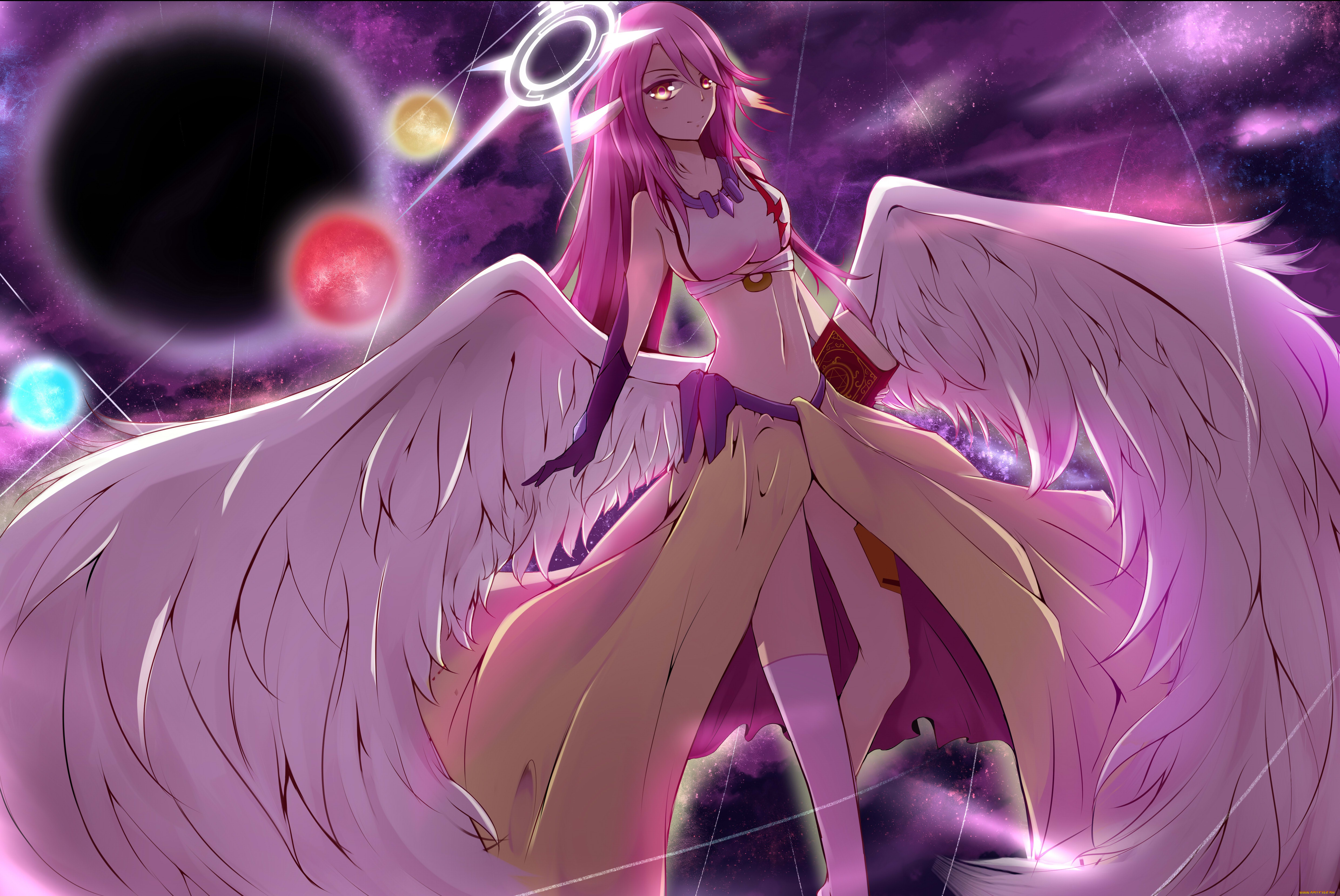 аниме, no, game, no, life, no, game, life, jibril, tagme, artist, арт, девушка, ангел