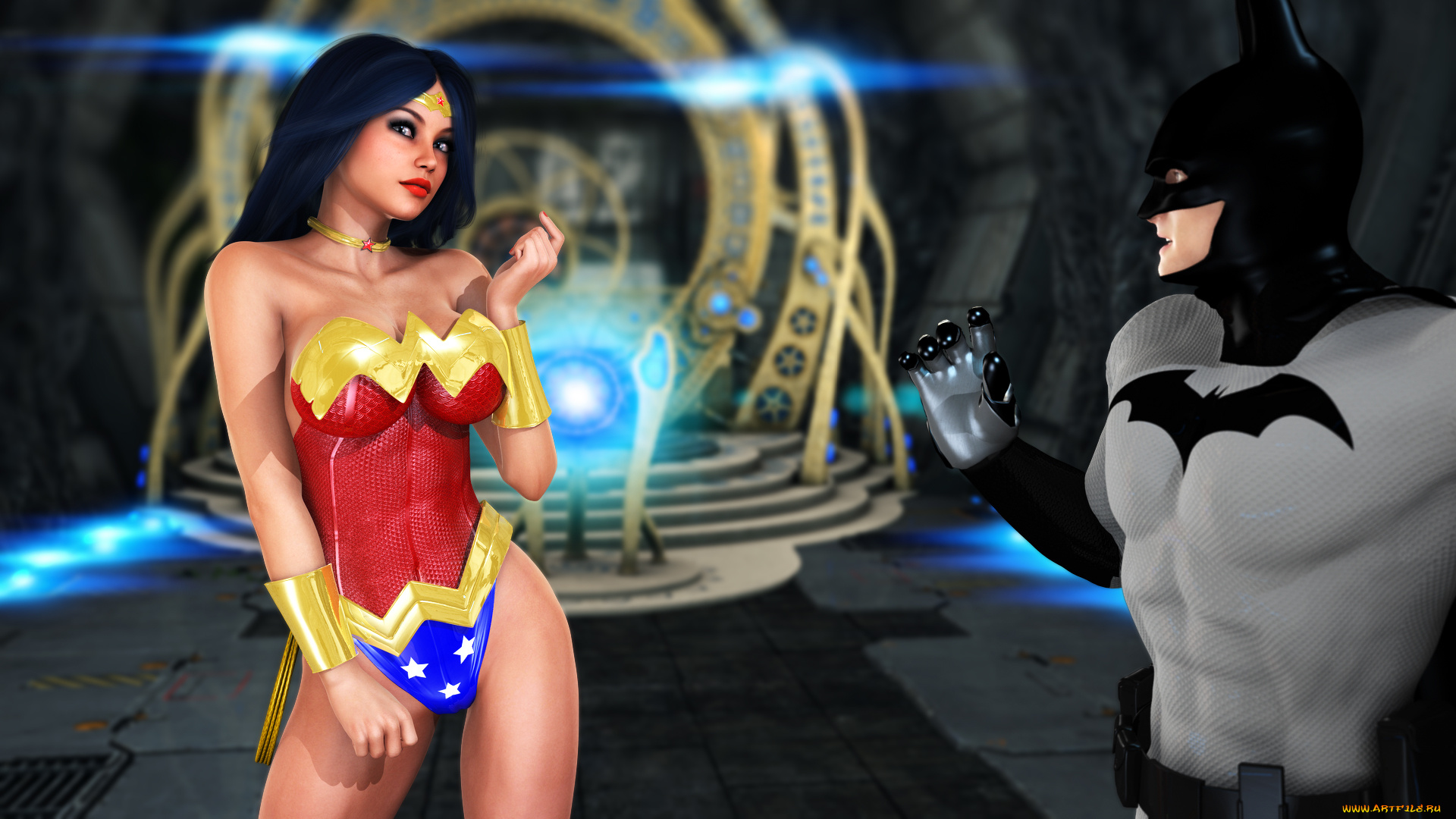 3д, графика, фантазия, , fantasy, девушка, взгляд, фон