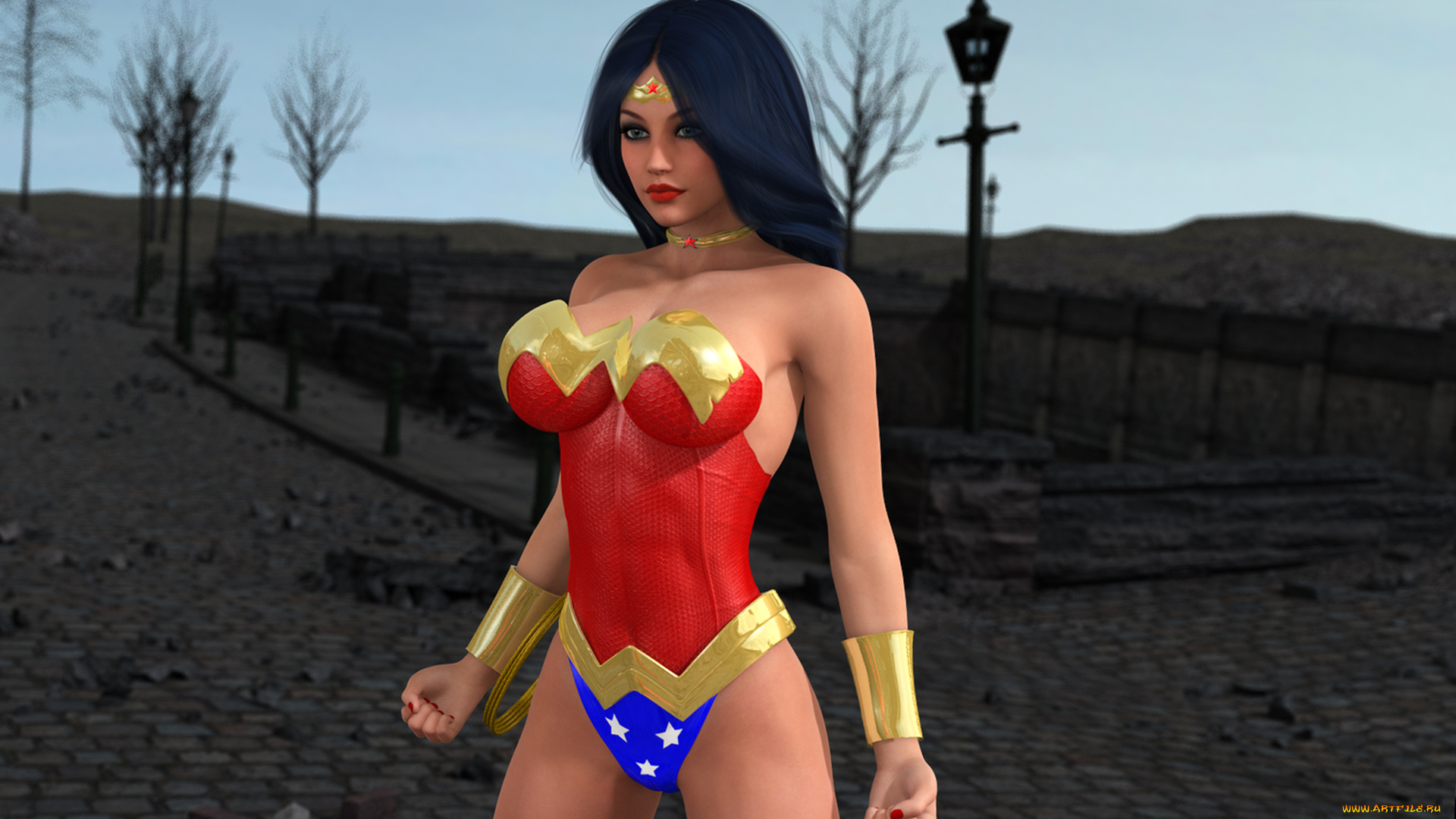 3д, графика, фантазия, , fantasy, девушка, взгляд, фон