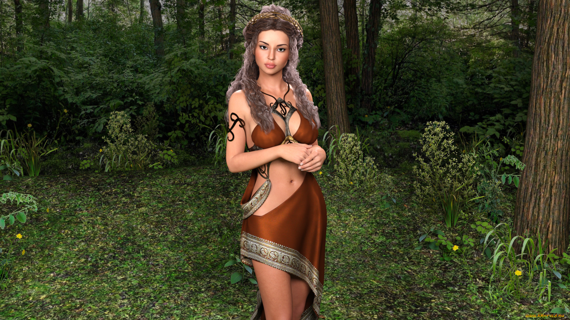 3д, графика, люди, , people, девушка, взгляд, фон