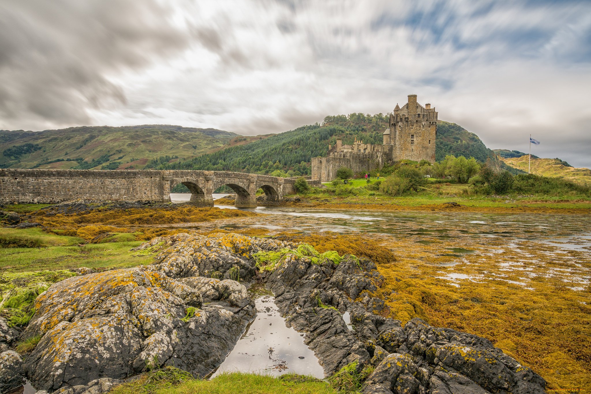 eilean, donan, castle, города, замок, эйлен-донан, , шотландия, замок