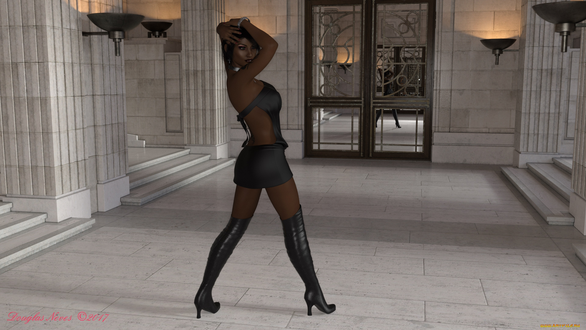 3д, графика, люди, , people, взгляд, девушка, фон