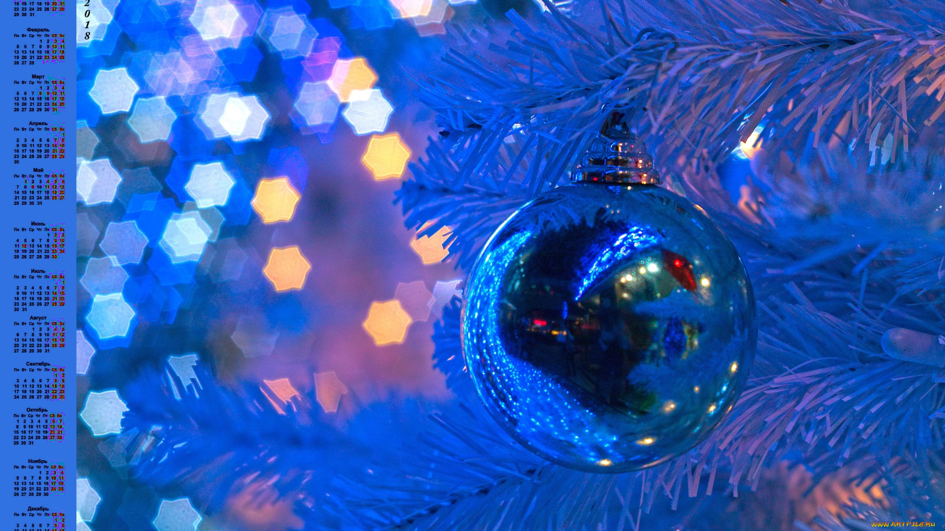 календари, праздники, , салюты, игрушка, ветка, шар, 2018