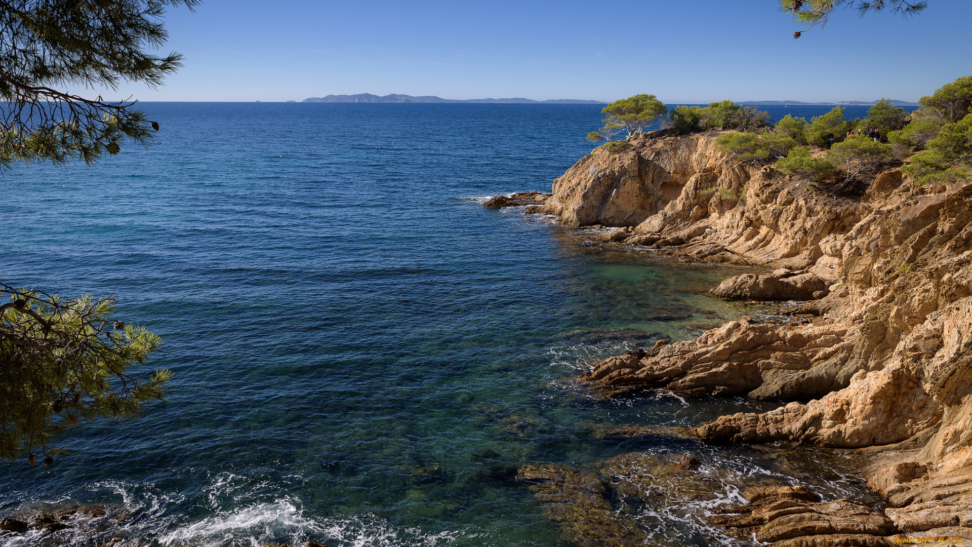 природа, побережье, простор