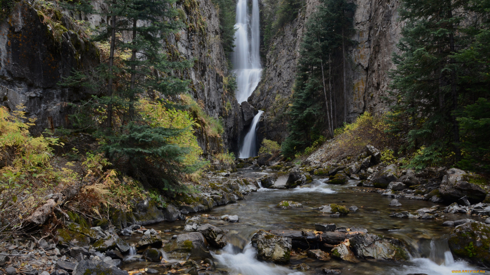 природа, водопады, простор