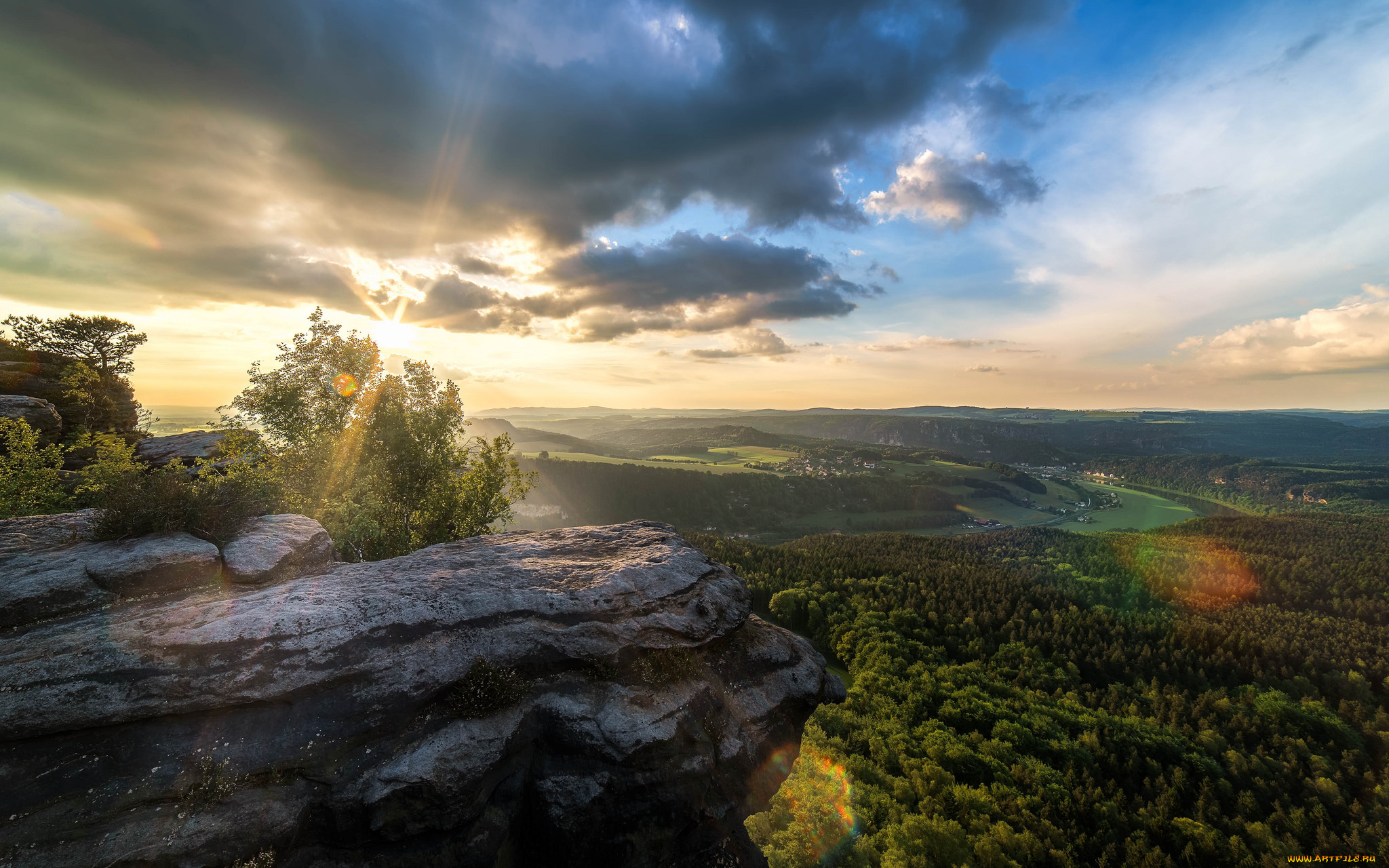 природа, восходы, закаты, простор