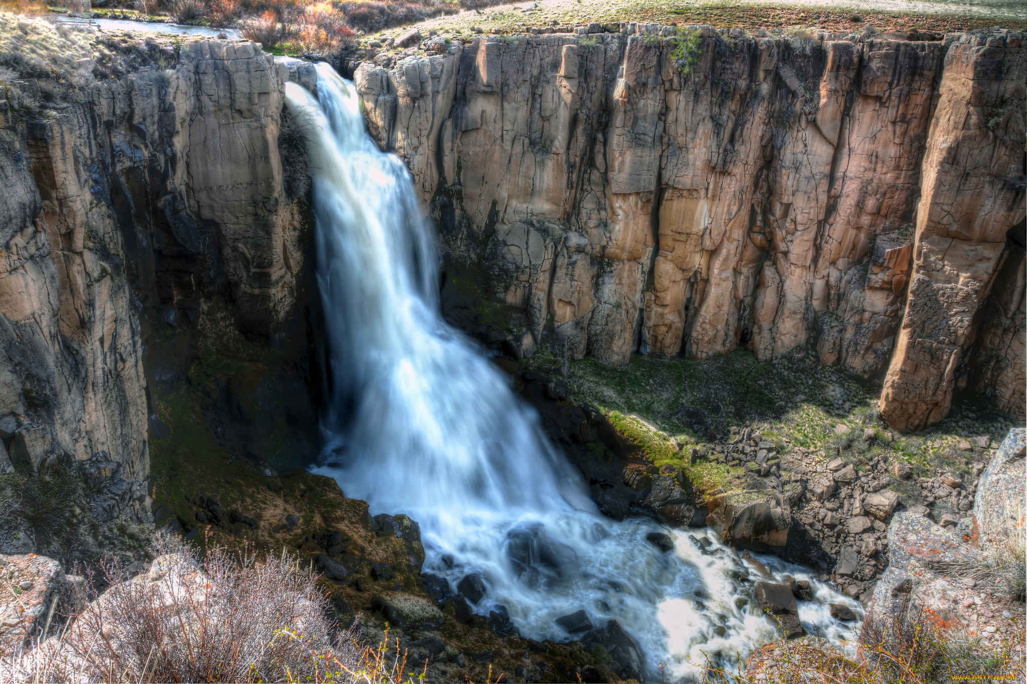 природа, водопады, простор