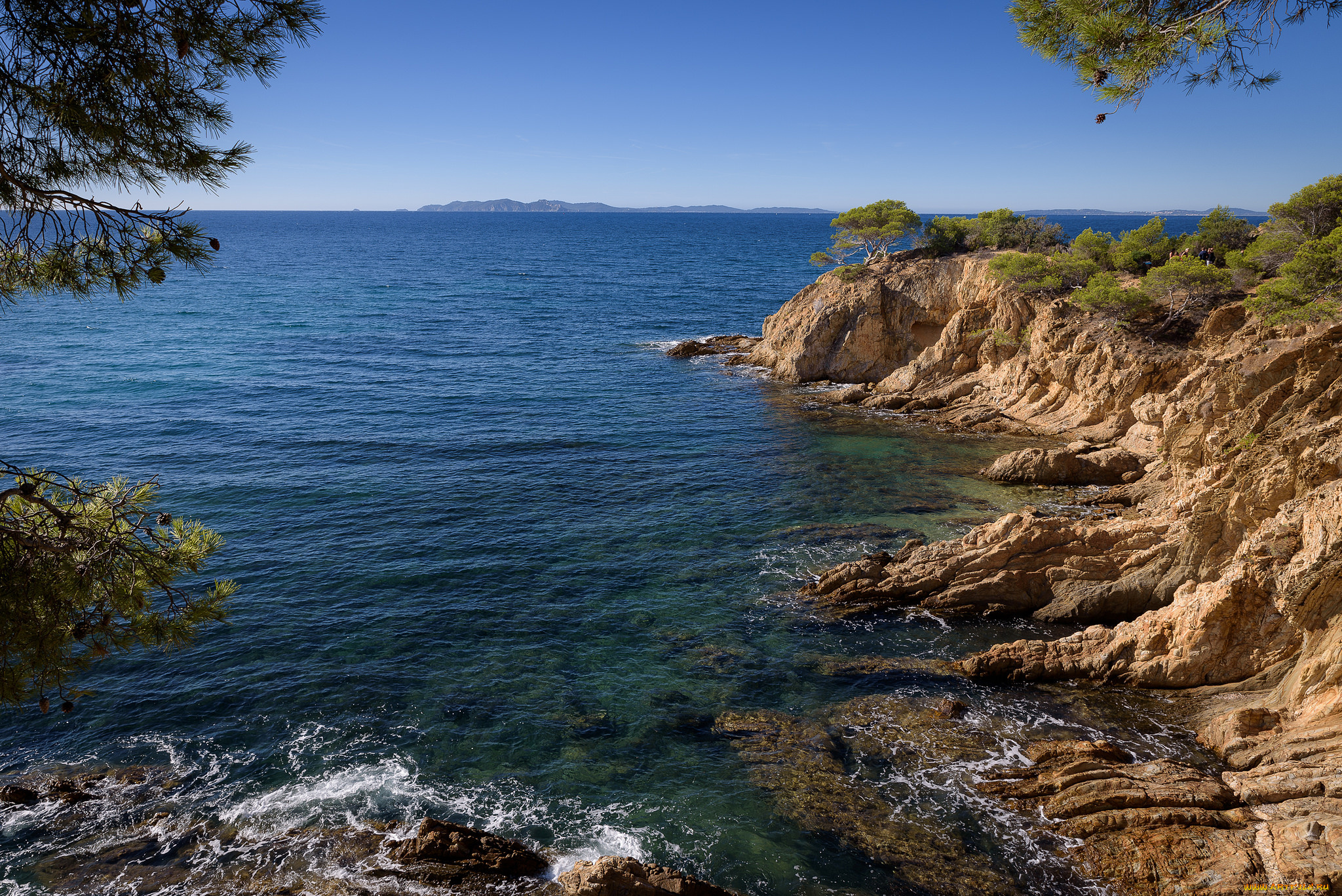 природа, побережье, простор