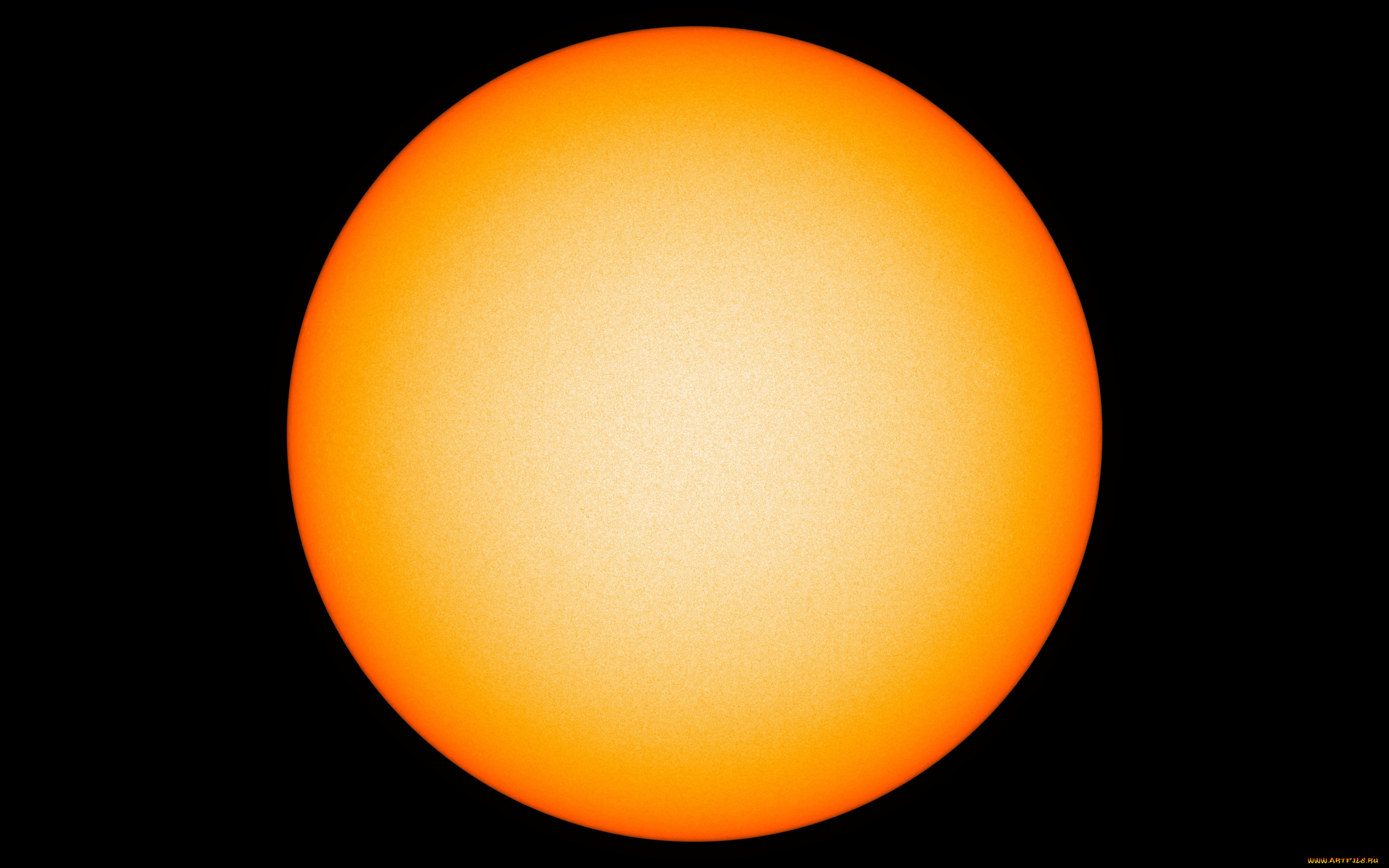 космос, солнце, Яркое, желтое, на, черном, фоне