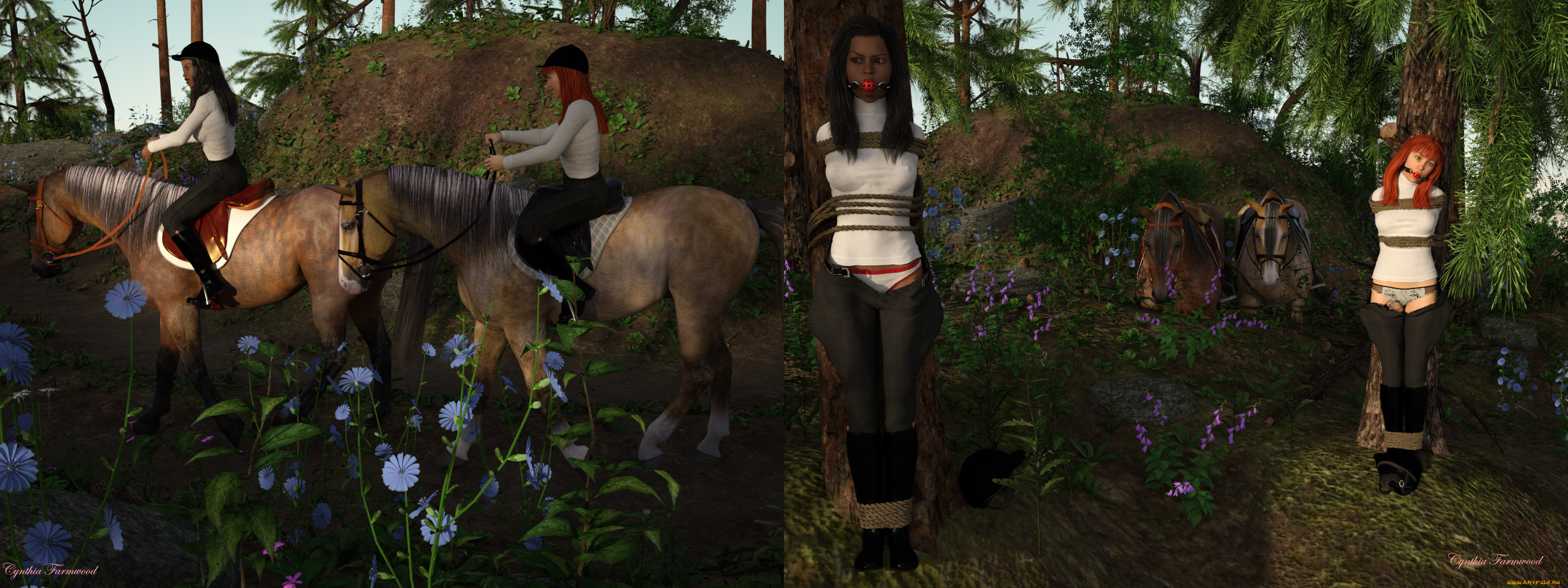 3д, графика, фантазия, , fantasy, фон, взгляд, девушки