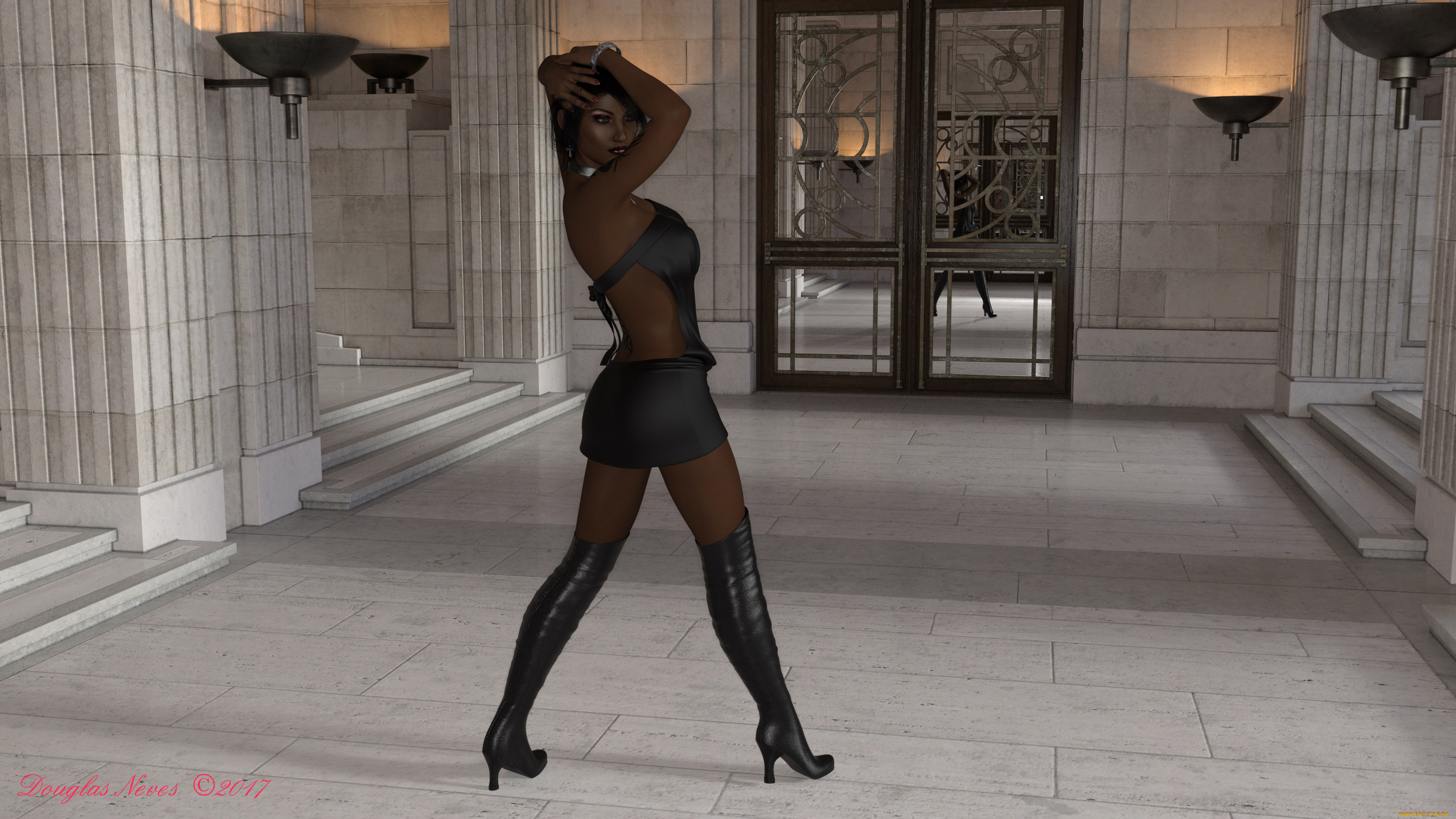 3д, графика, люди, , people, взгляд, девушка, фон