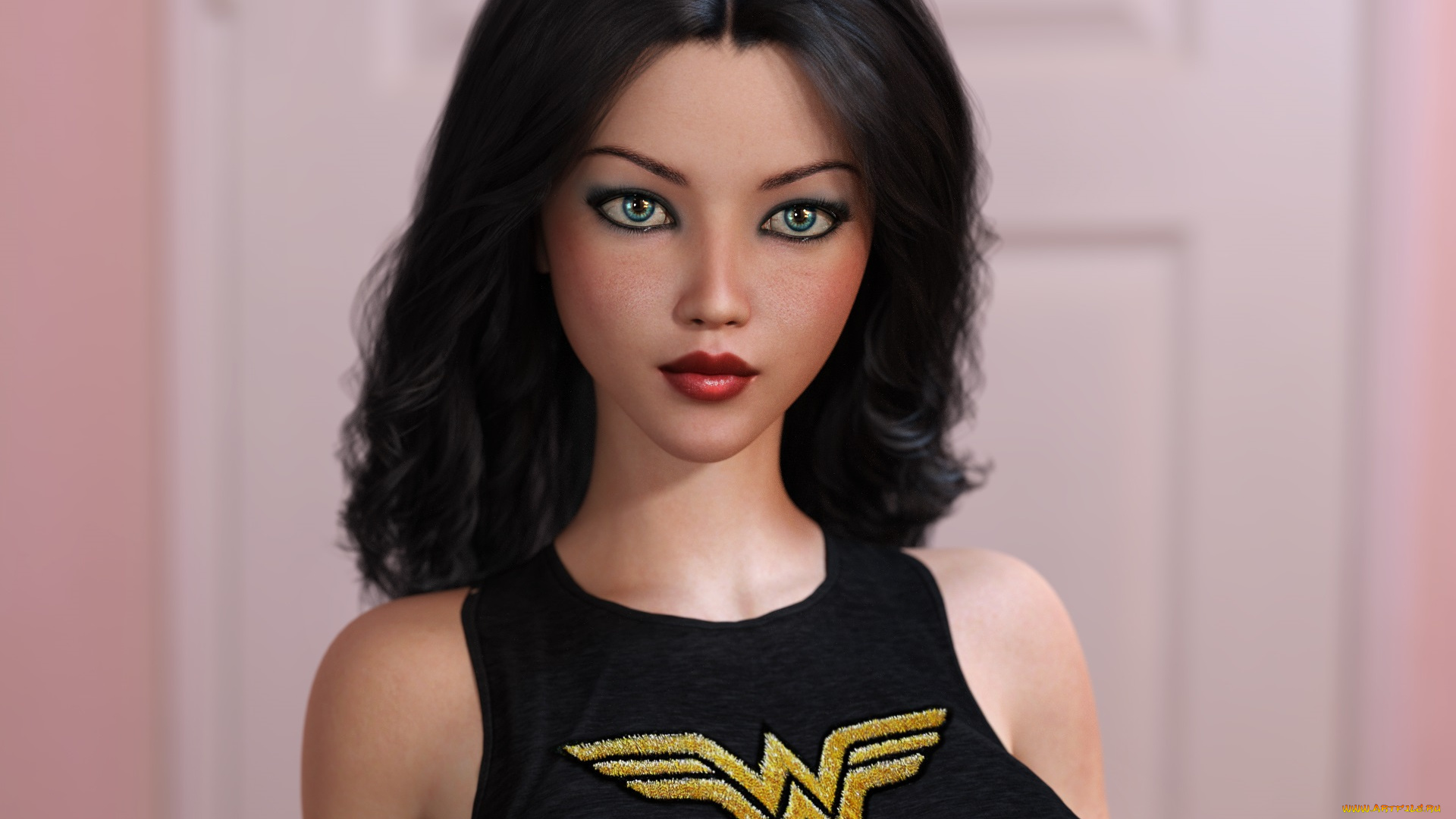 3д, графика, люди, , people, фон, взгляд, девушка