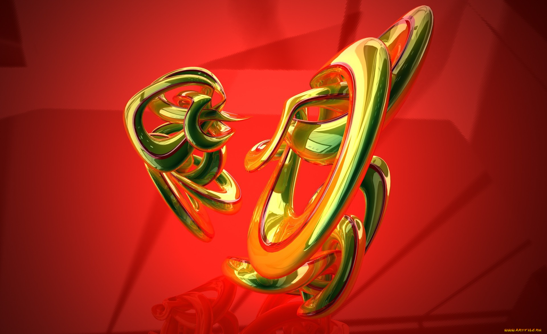 3д, графика, абстракция, , abstract, блеск, переплетения, фигуры