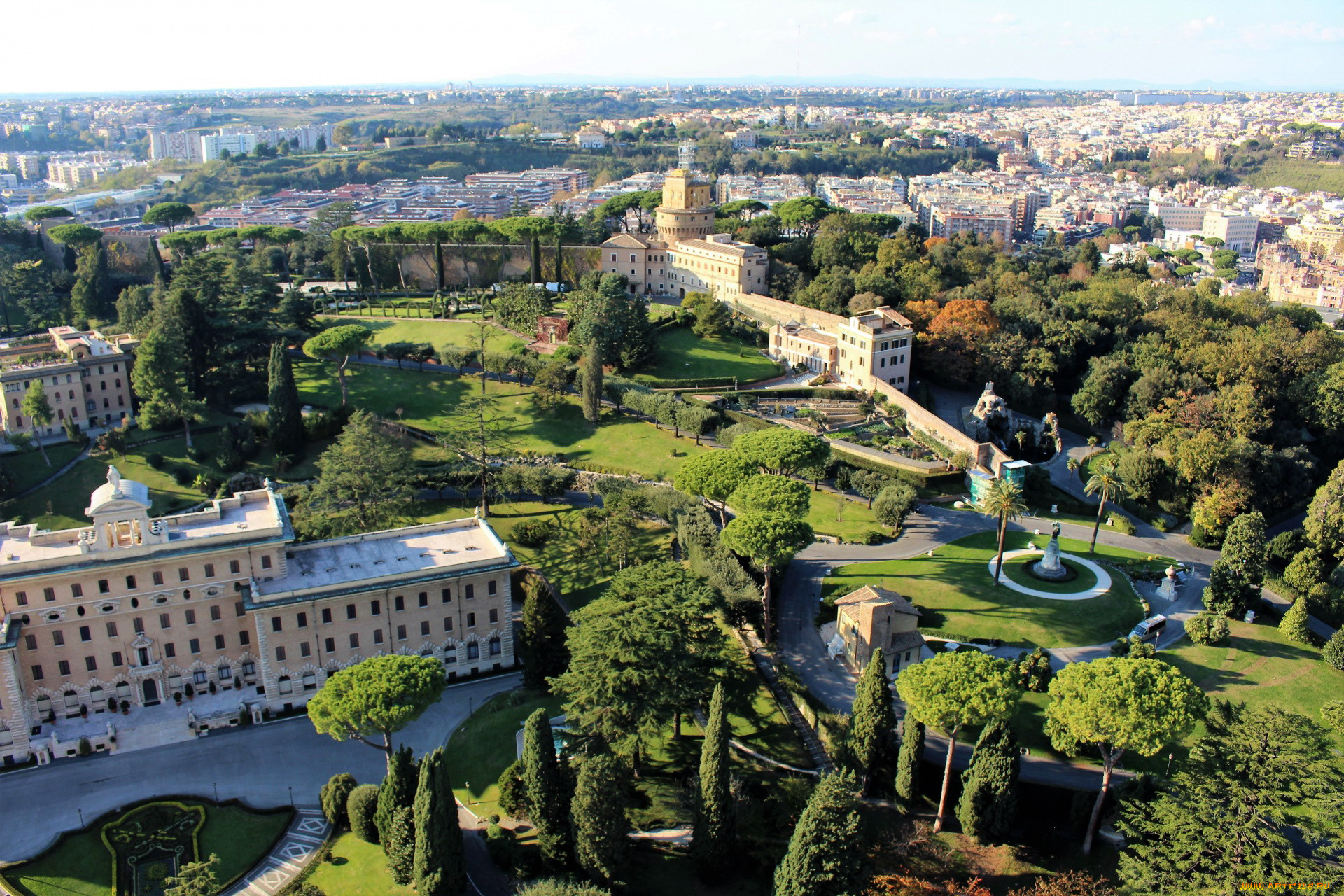 the, gardens, of, vatican, city, города, рим, , ватикан, , италия, the, gardens, of, vatican, city
