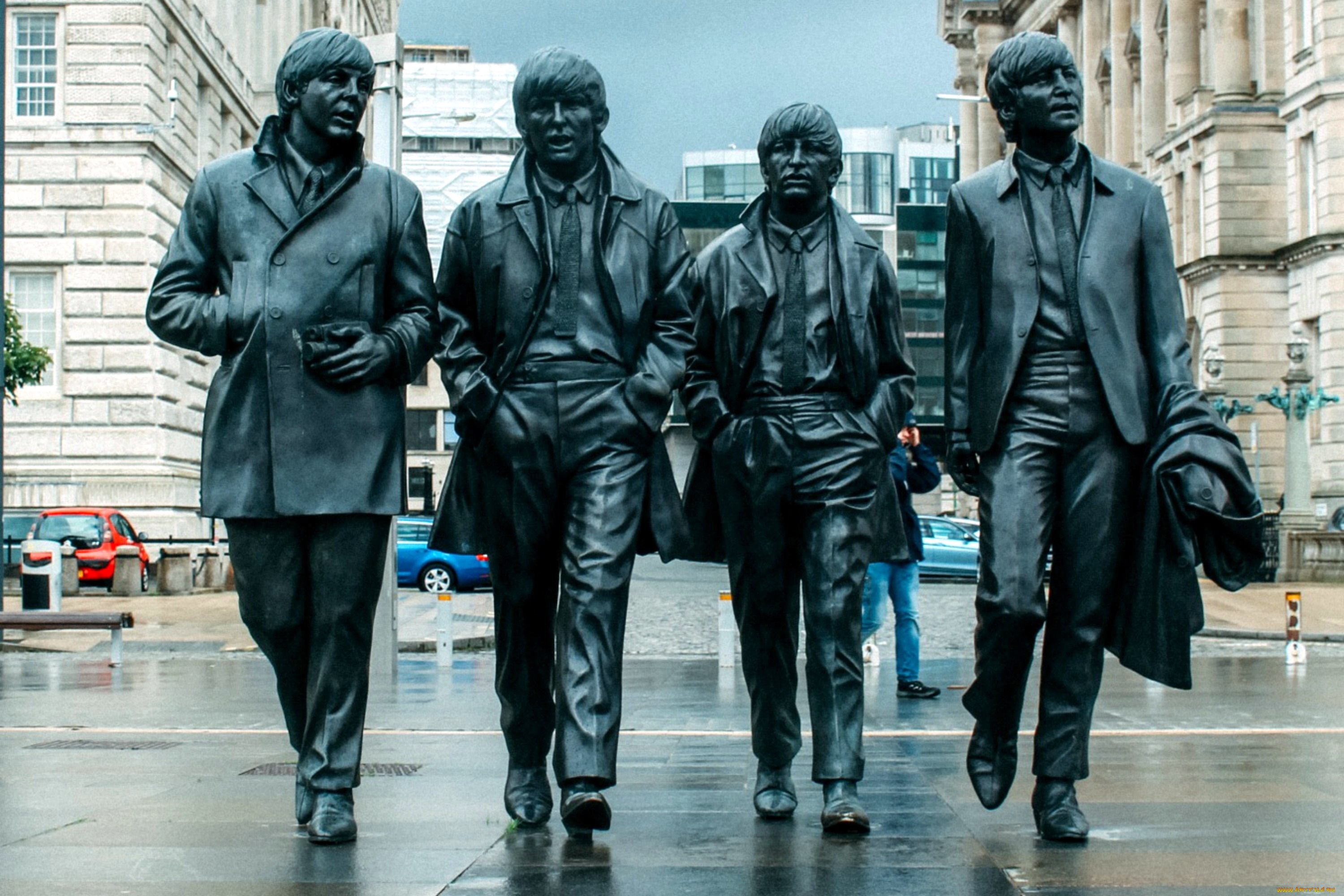 statue, of, the, beatles, liverpool, , england, города, -, памятники, , скульптуры, , арт-объекты, england, statue, of, the, beatles