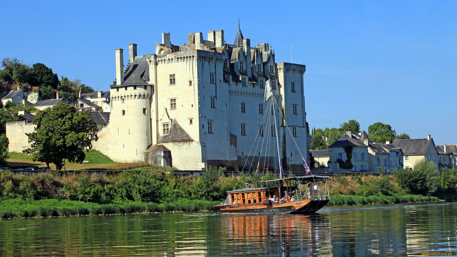 chateau, de, montsoreau, города, замки, франции, chateau, de, montsoreau