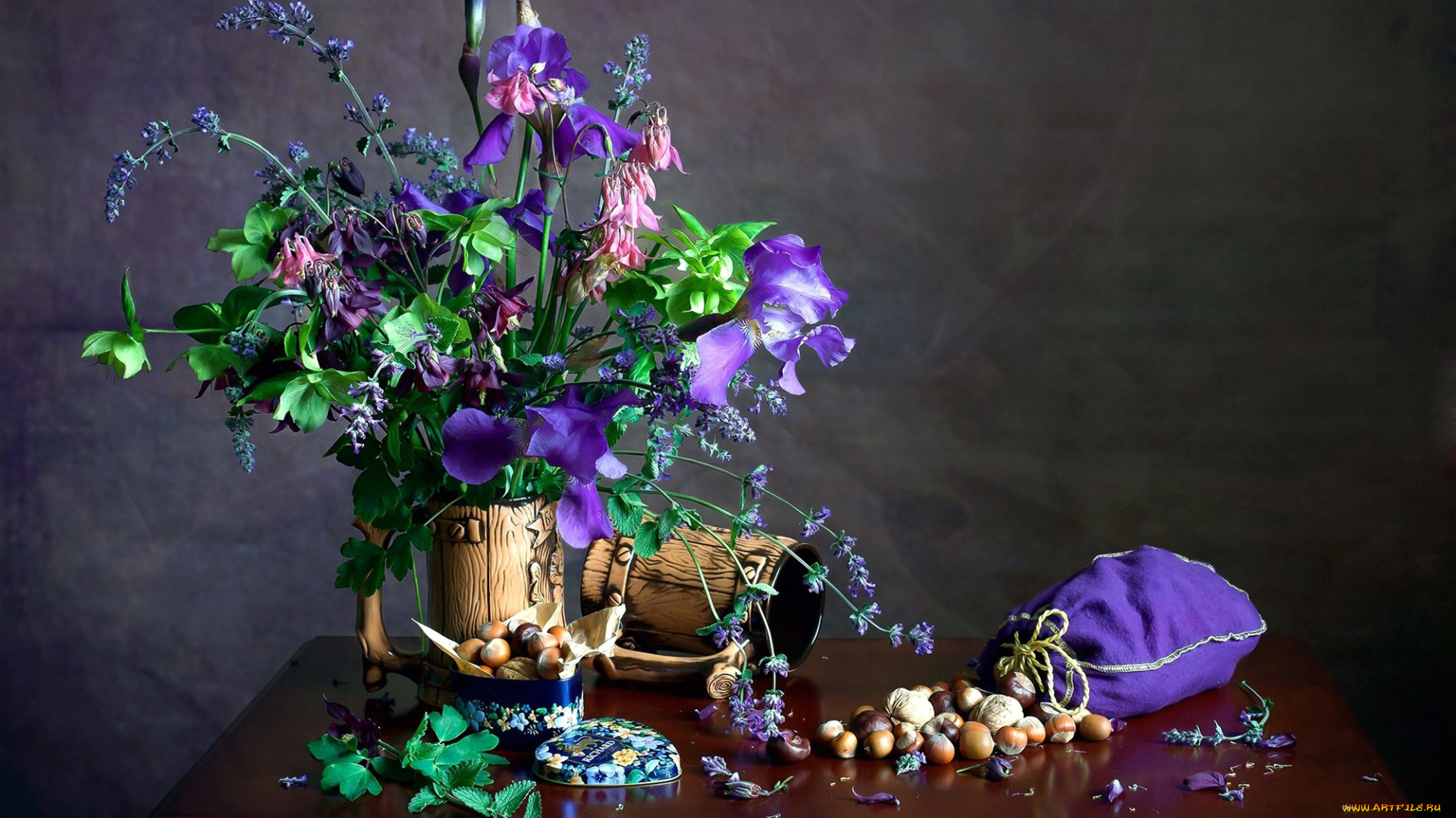 еда, орехи, , каштаны, , какао-бобы, букет, мешочек