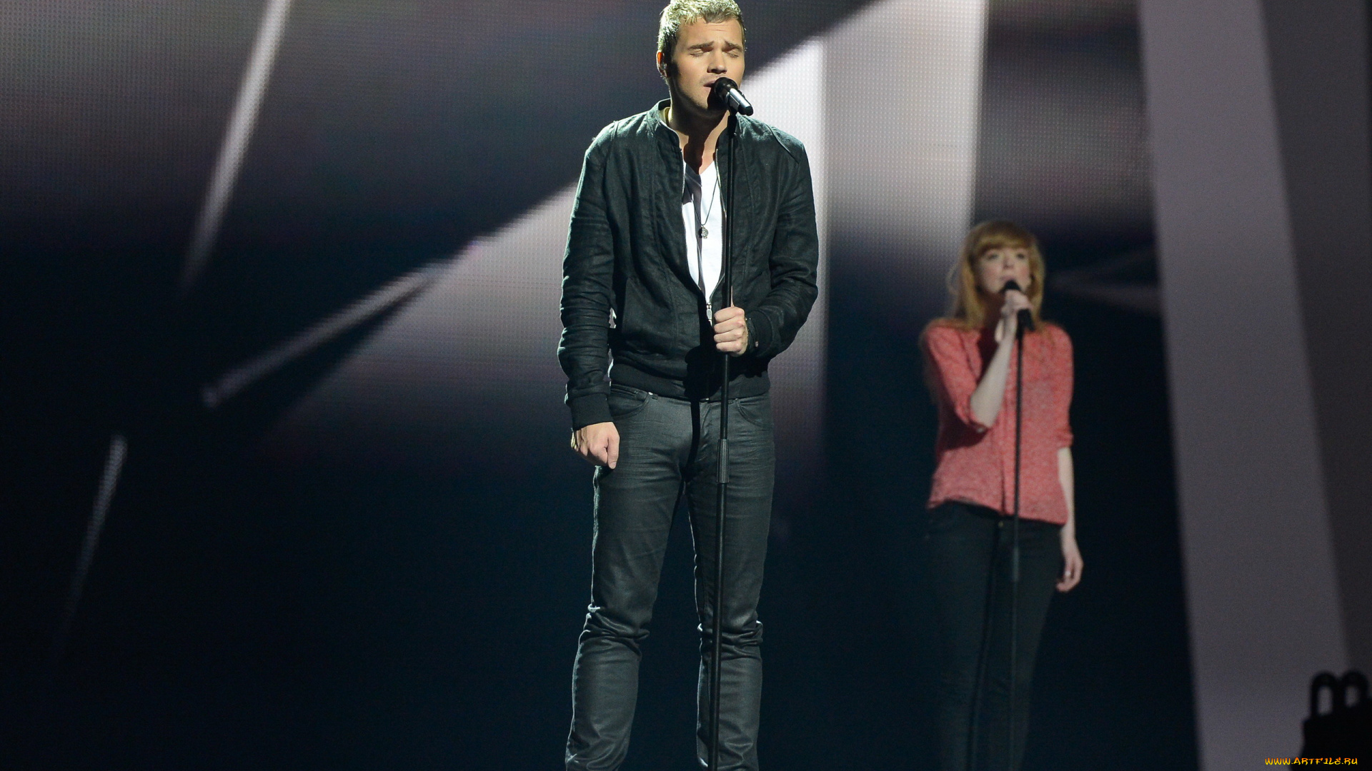 эстония, , отт, лепленд, музыка, -евровидение, певец, микрофон, сцена, подпевка