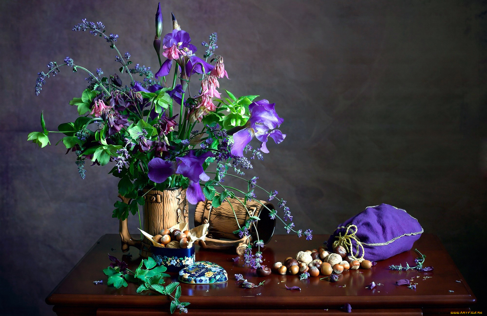 еда, орехи, , каштаны, , какао-бобы, букет, мешочек