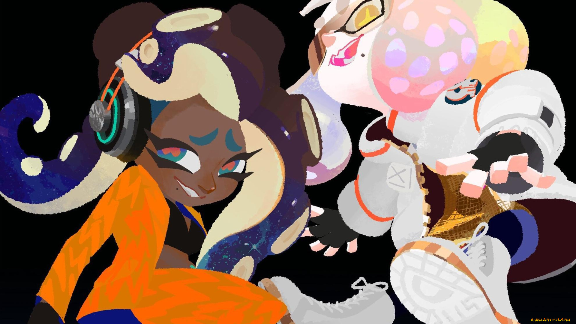 видео, игры, splatoon, 3, девочки