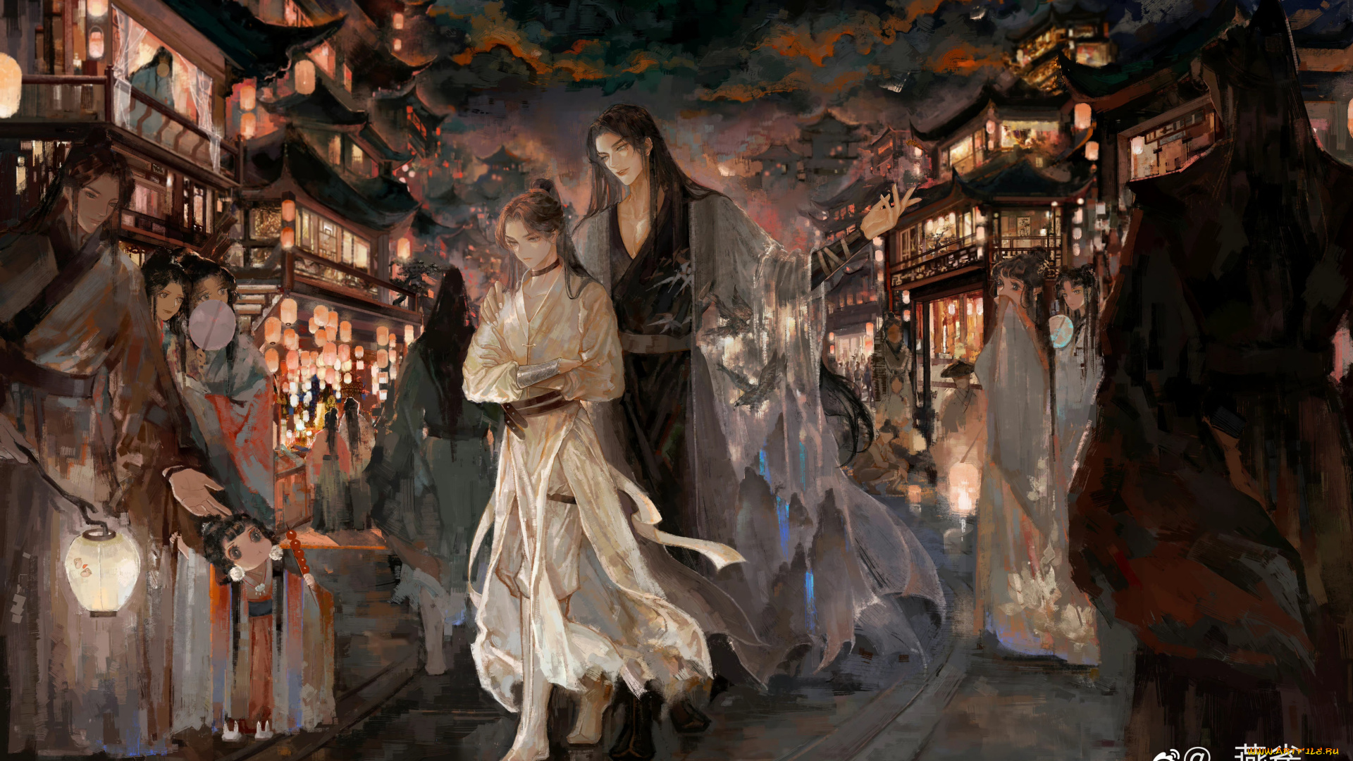 sha, po, lang, аниме, город, , улицы, , интерьер, , здания, китай, мужчины